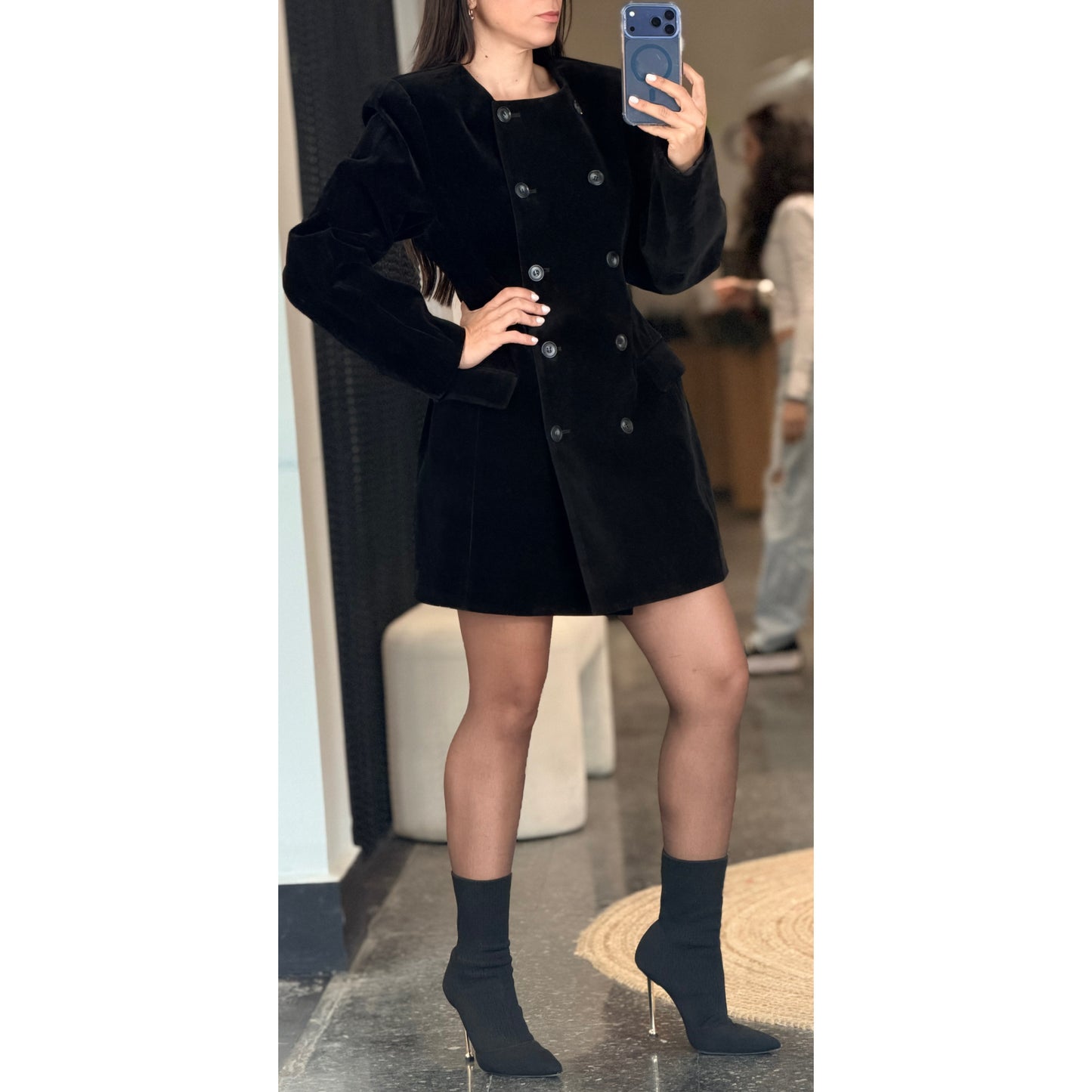Velvet Blazer Dress