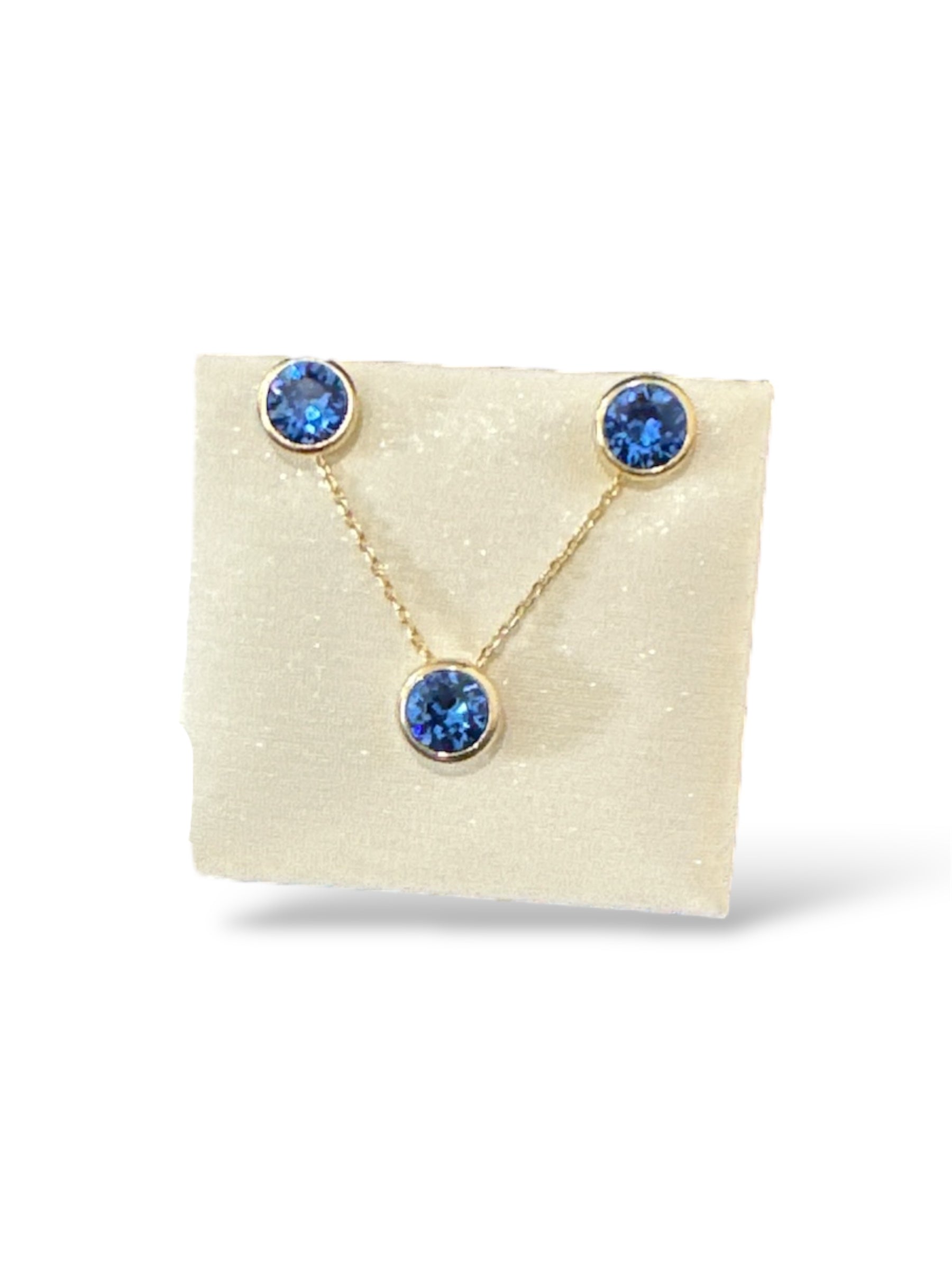 FC-Lifestones Nassau Set Sapphire Gold