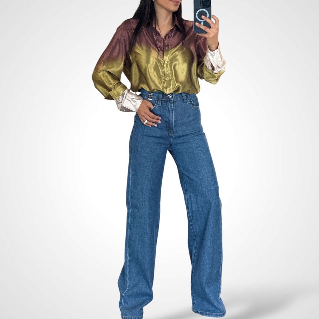 MULTICOLOR LONG SLEEVE BLOUSE