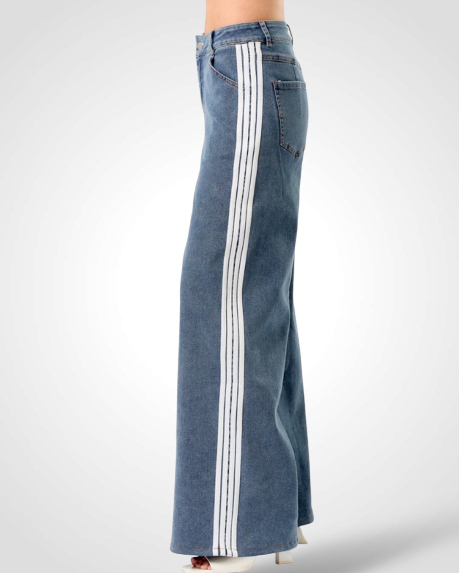 SIDE STRIPE DENIM PANT-5
