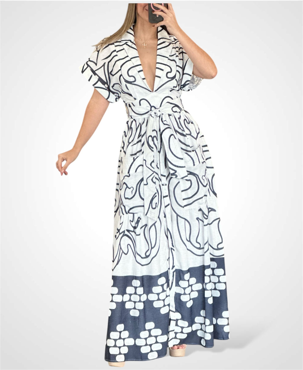 PRINTED MAXI DRESS