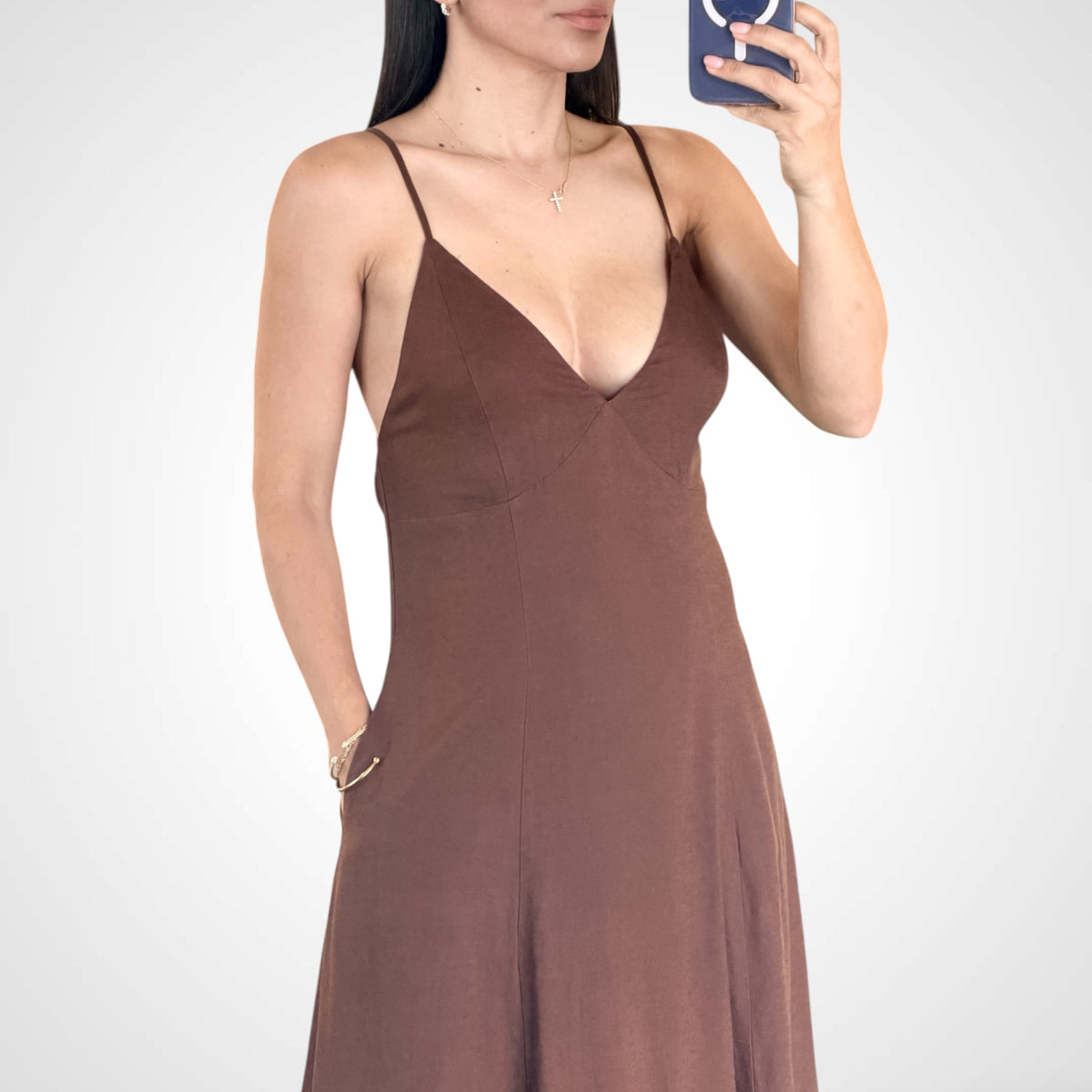 Mocha Breeze Maxi Dress-2