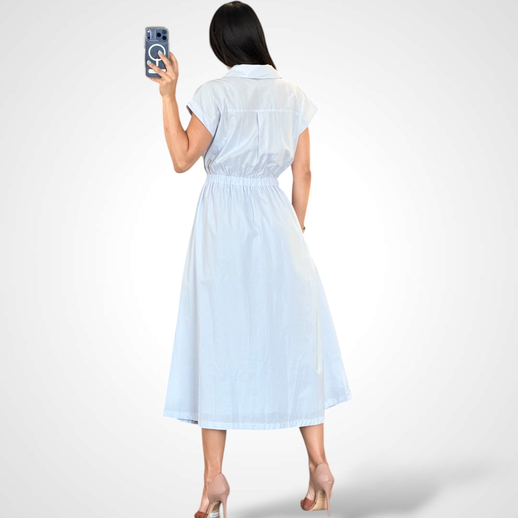 Overlap Front Tie Dress•-3