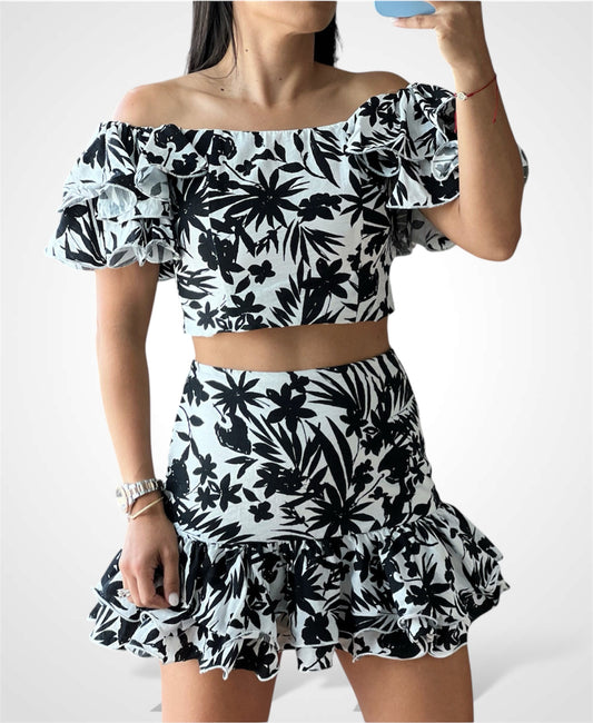 Ruffle Sleeve Top