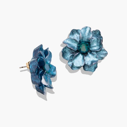 Heavenly Petals Earrings Blue