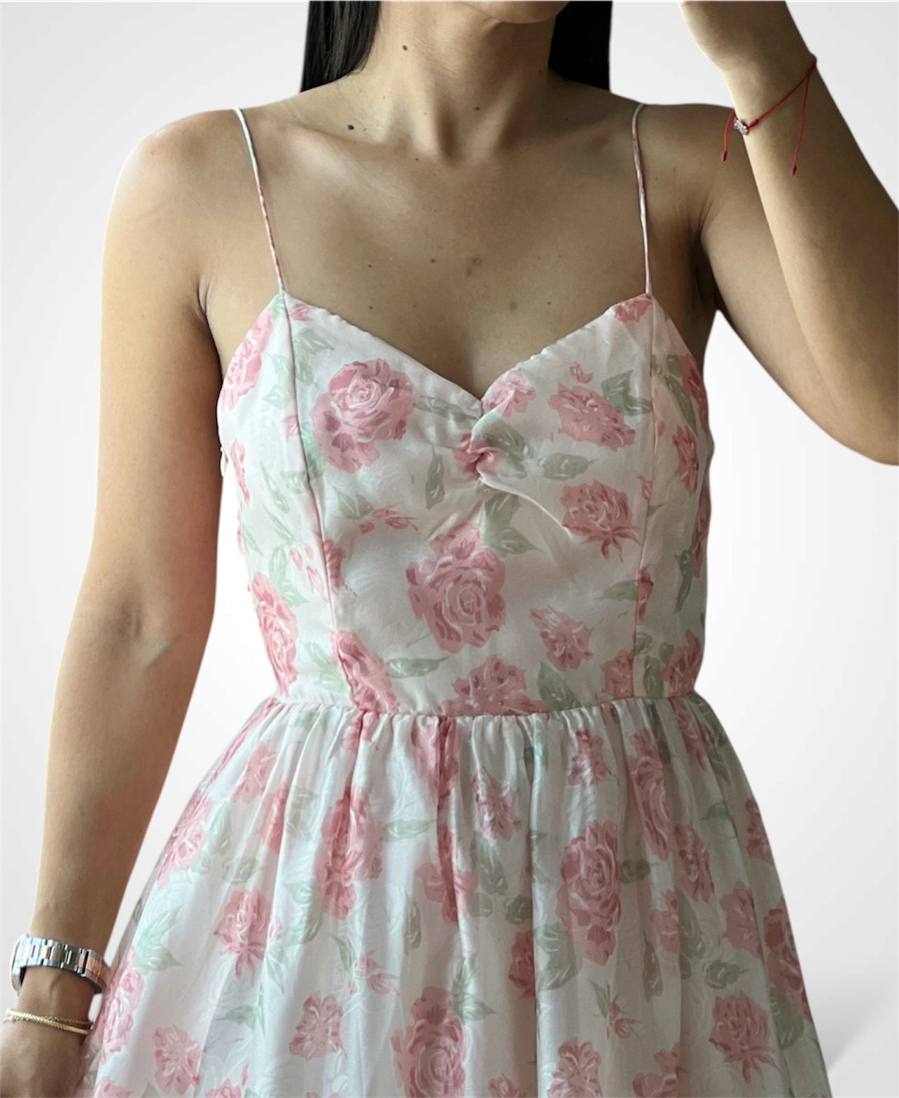 Pink Floral Dress-2