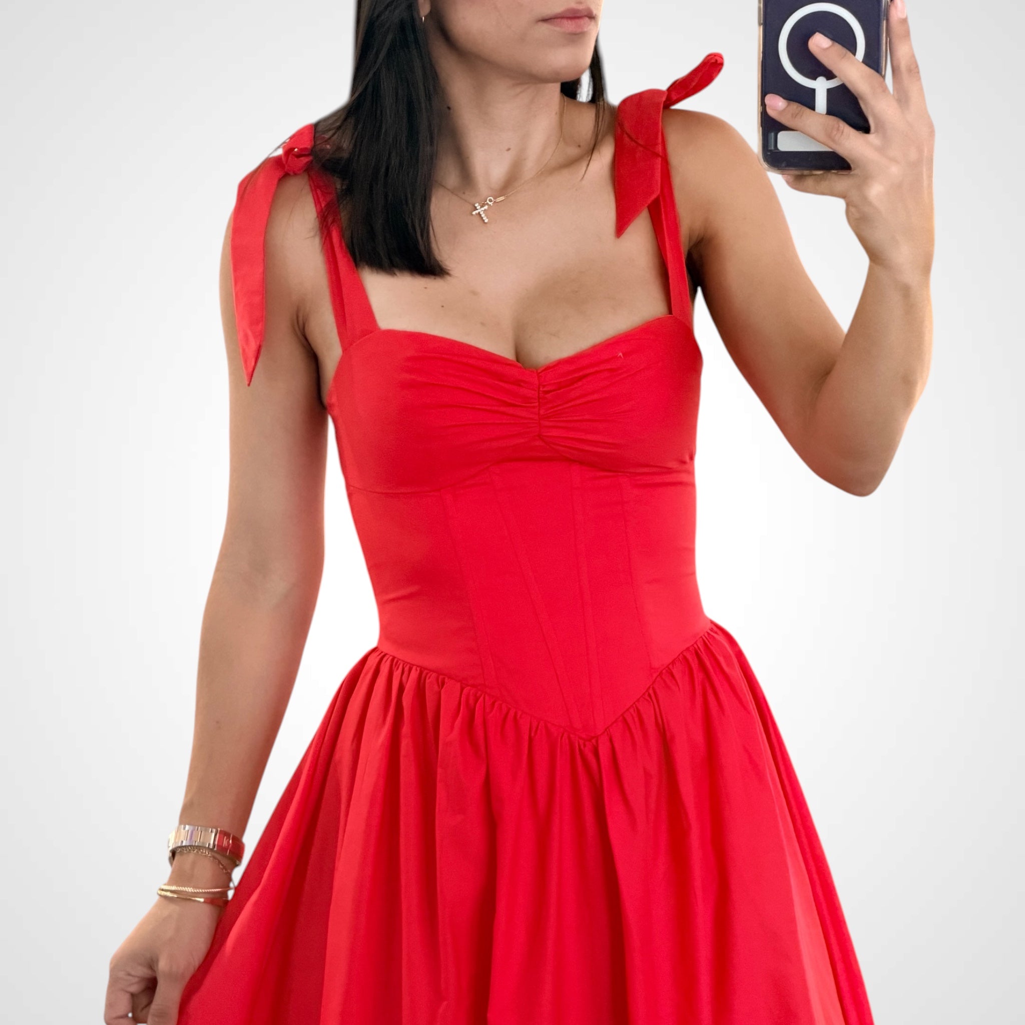 RED MAXI DRESS-2