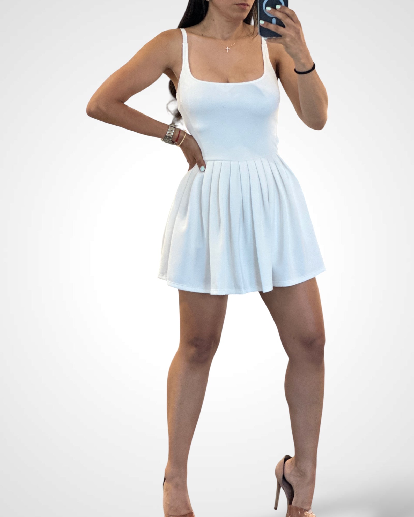 Soft Scuba Back Cut Out Romper