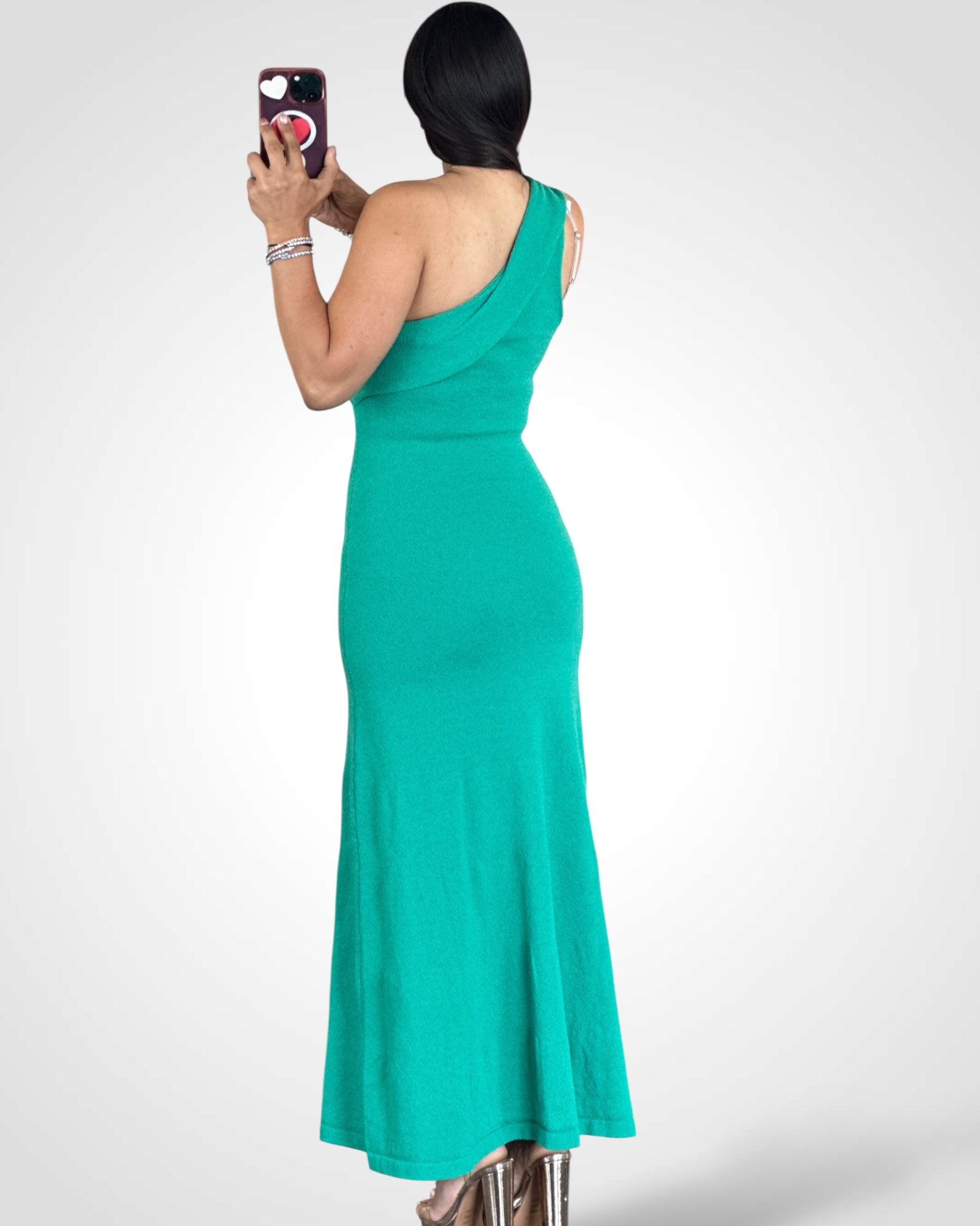 One Shoulder Sweater Dress•-4
