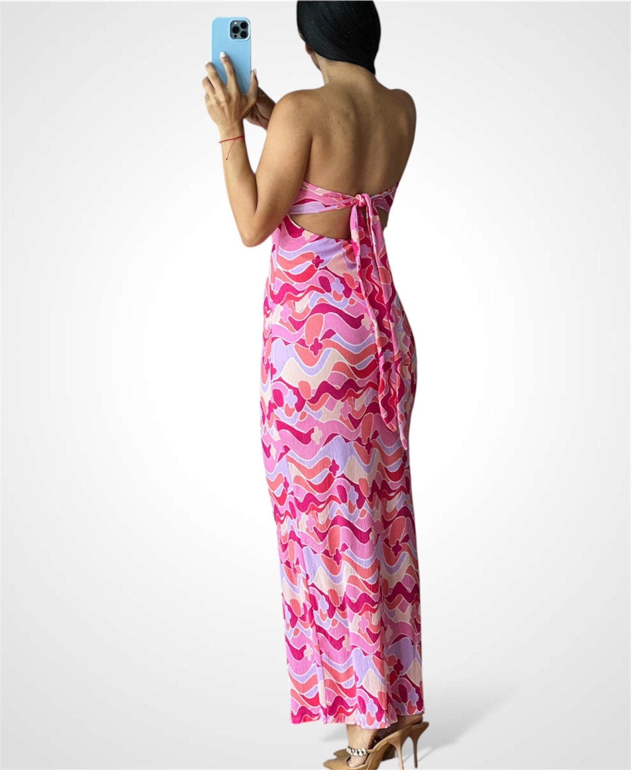 Pink Lilac Tube Maxi Dress