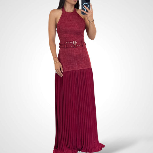 BURGUNDY MAXI DRESS