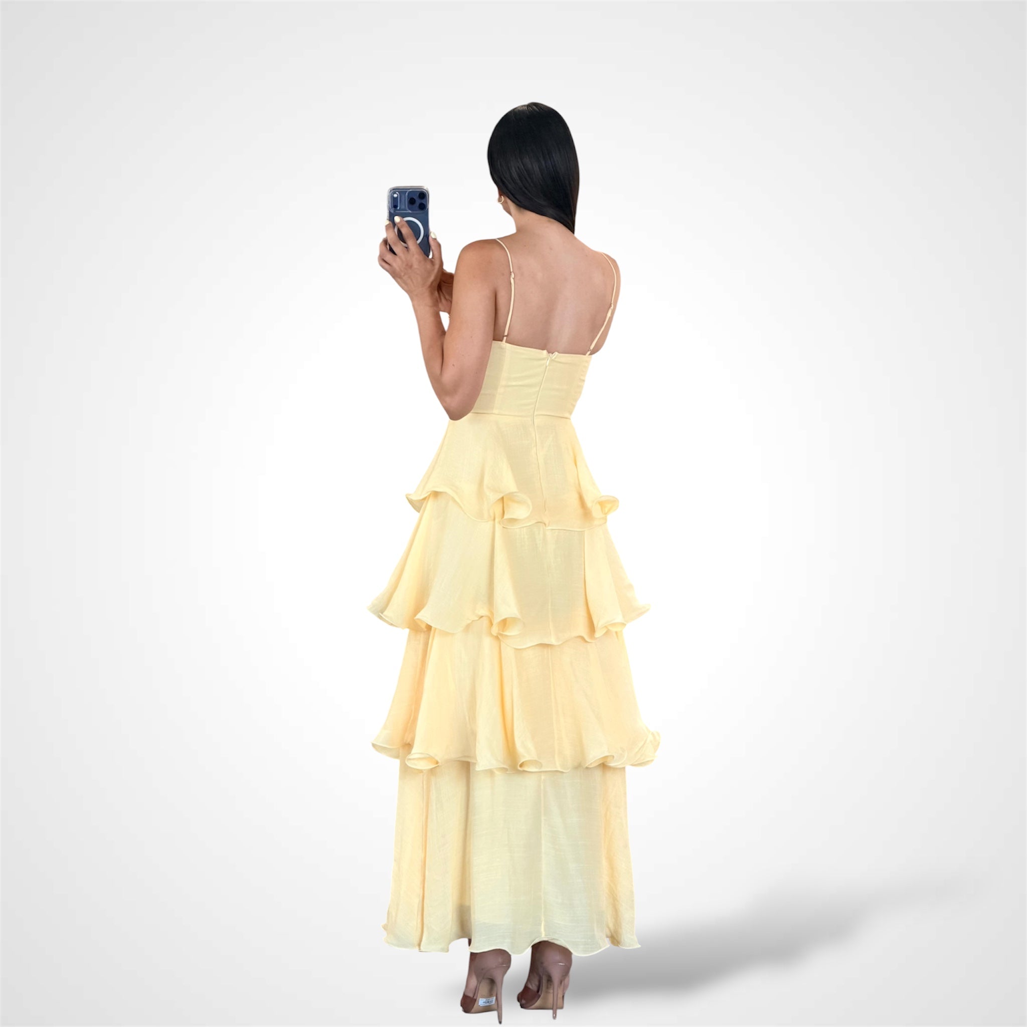 Agatha Yellow Maxi Dress-3