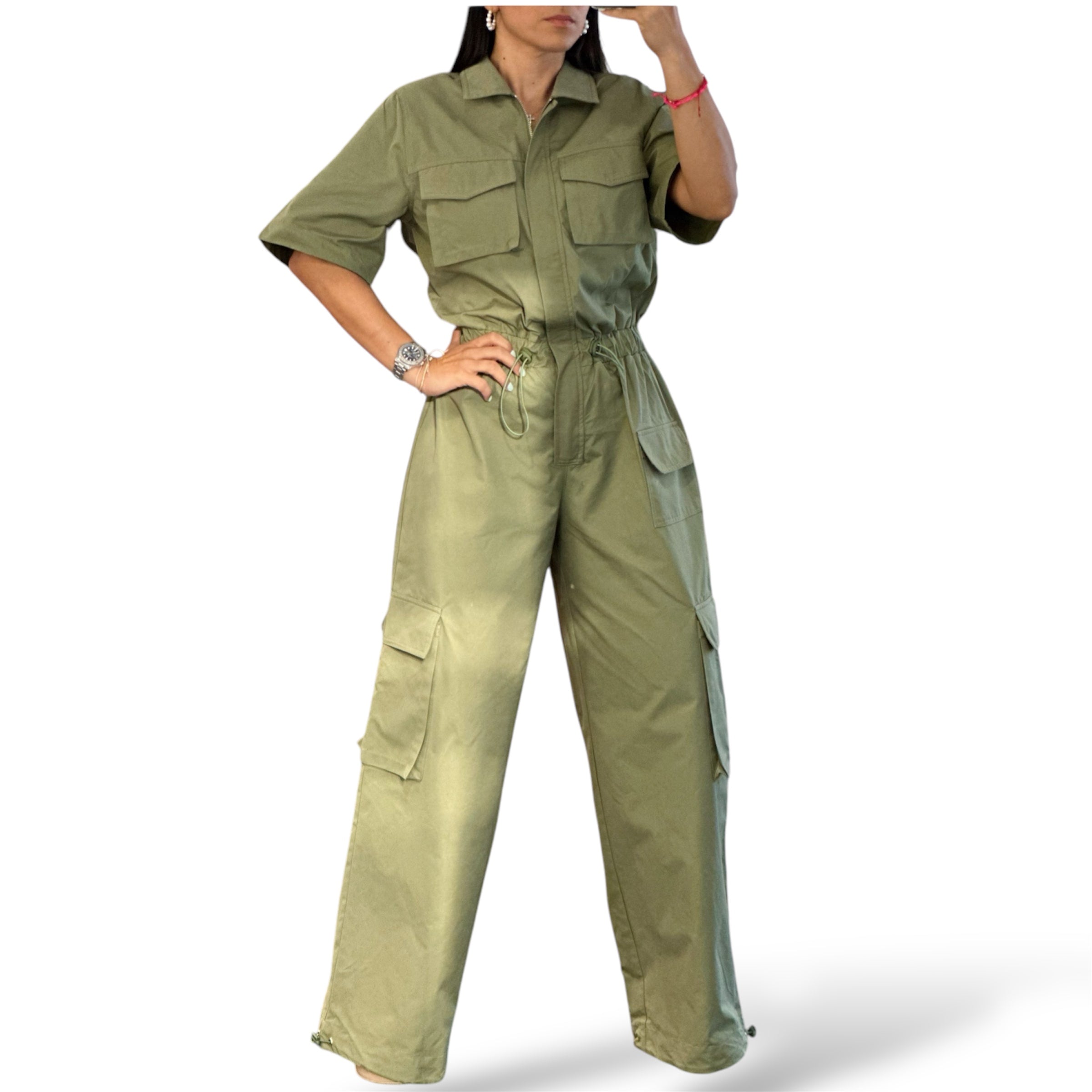 OLIVE JUMPSUIT•