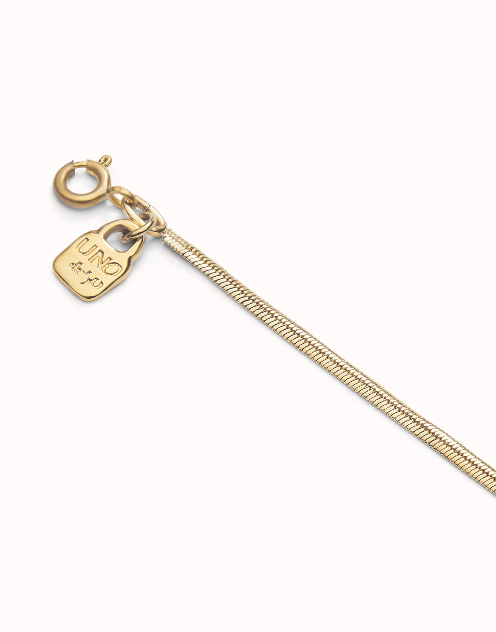 Uno de 50 18K gold-plated short flat chain•-2