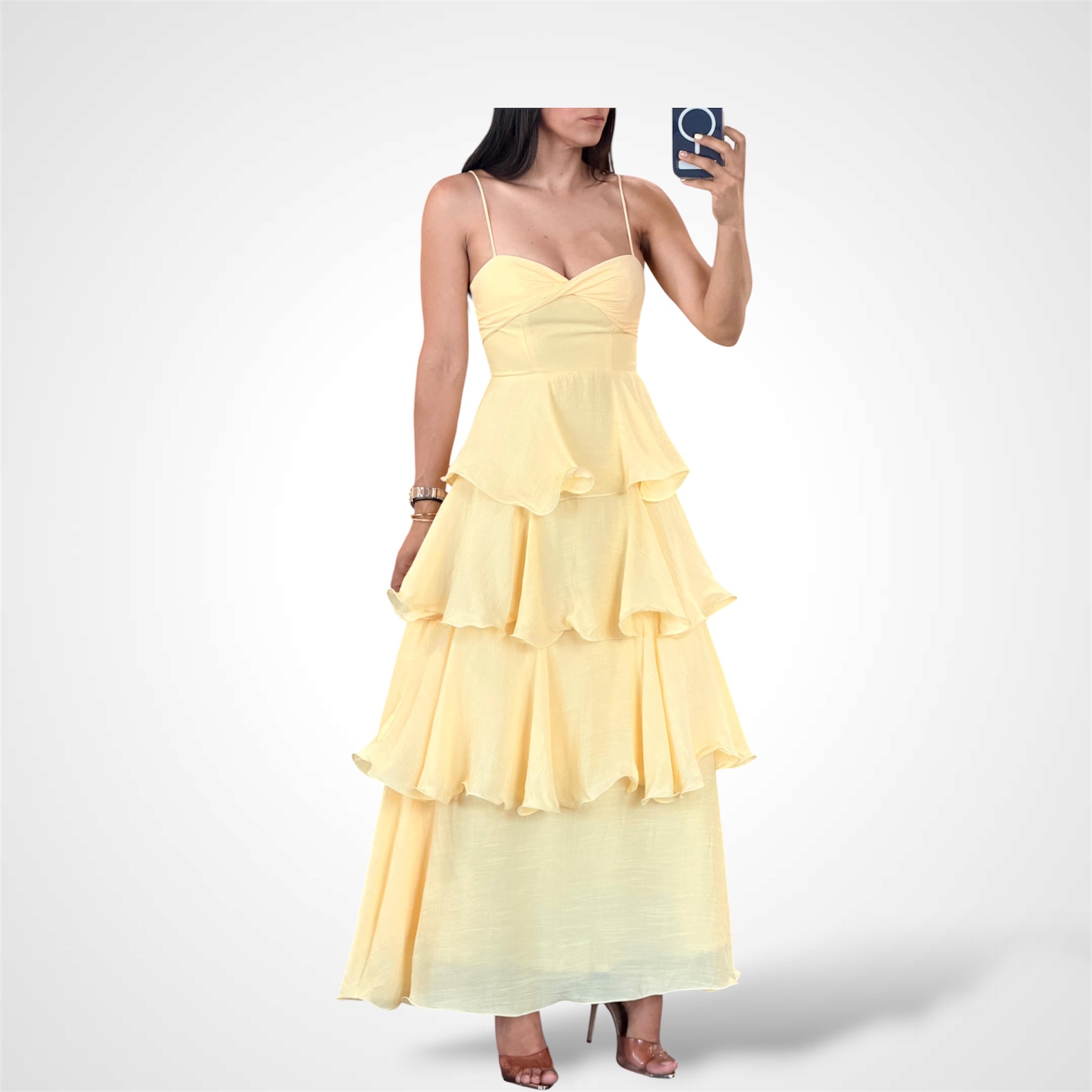 Agatha Yellow Maxi Dress