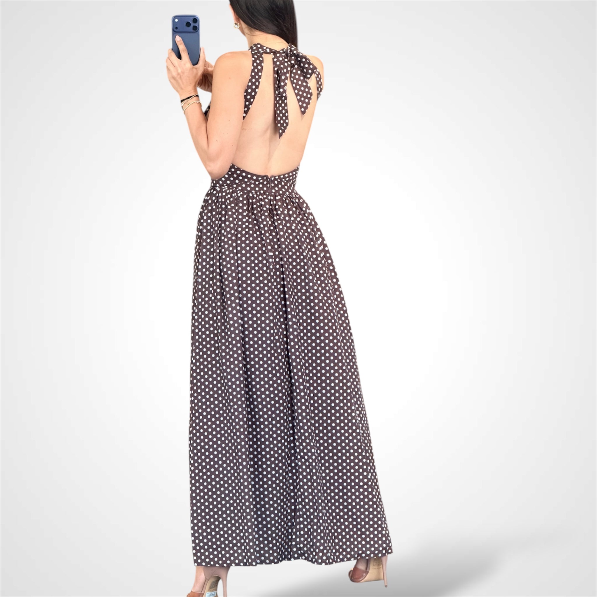 CHOCOLATE LONG DRESS•-3