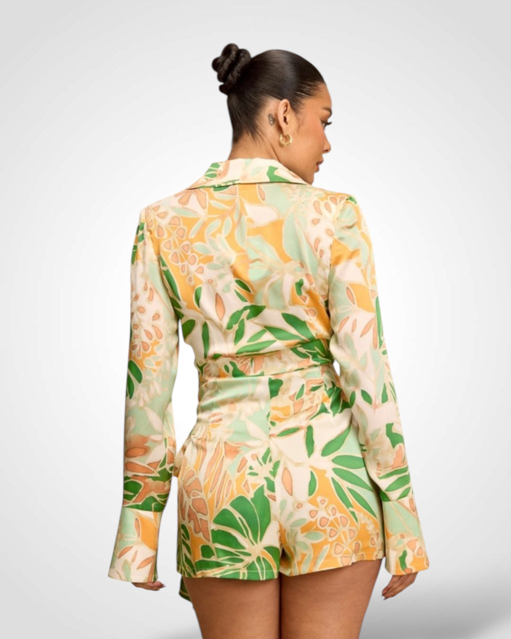 TRINITY WRAP TIE ROMPER