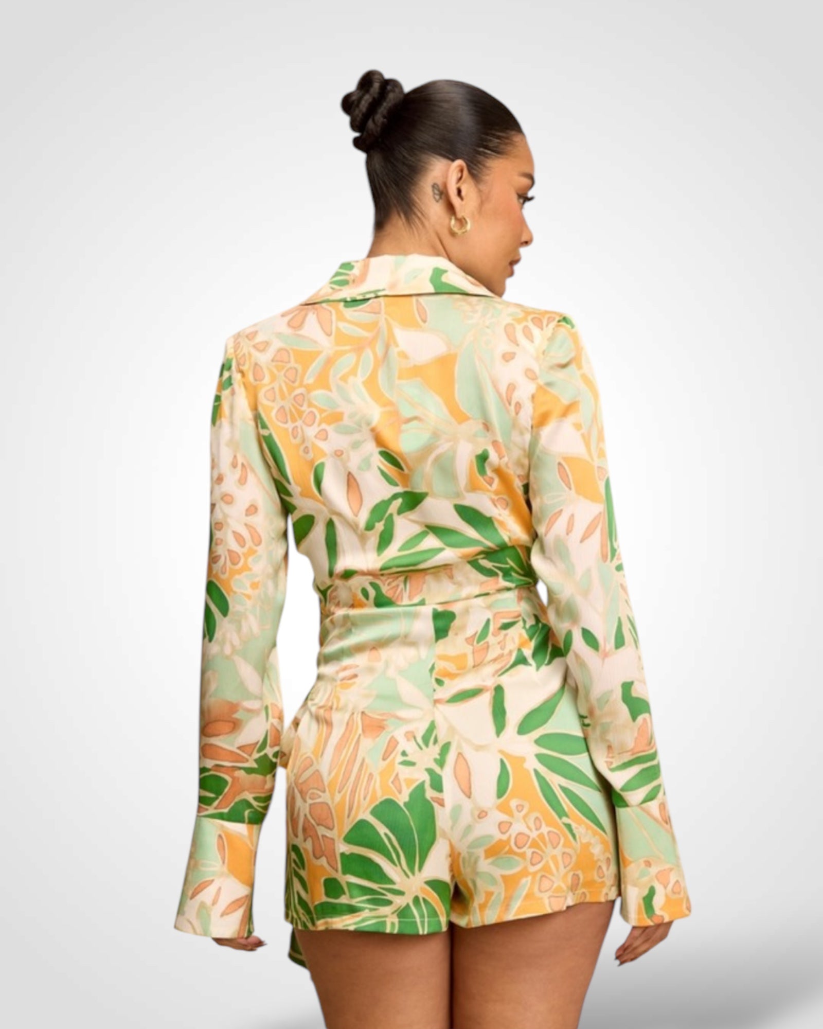 TRINITY WRAP TIE ROMPER