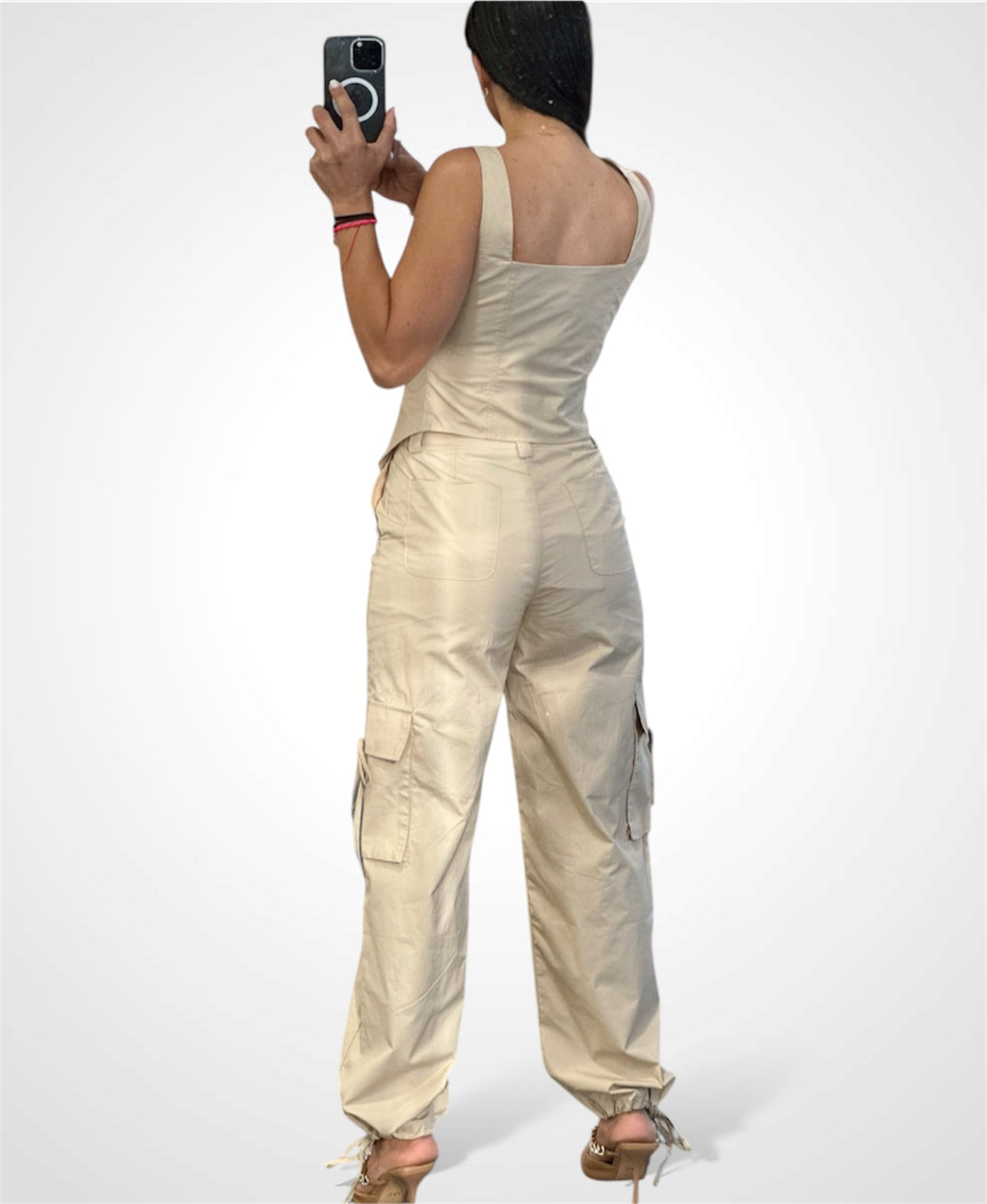 BUTTON FRONT BUSTIER TOP