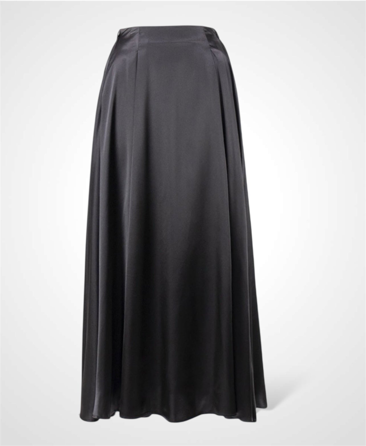 Satin Flare Long Skirt•