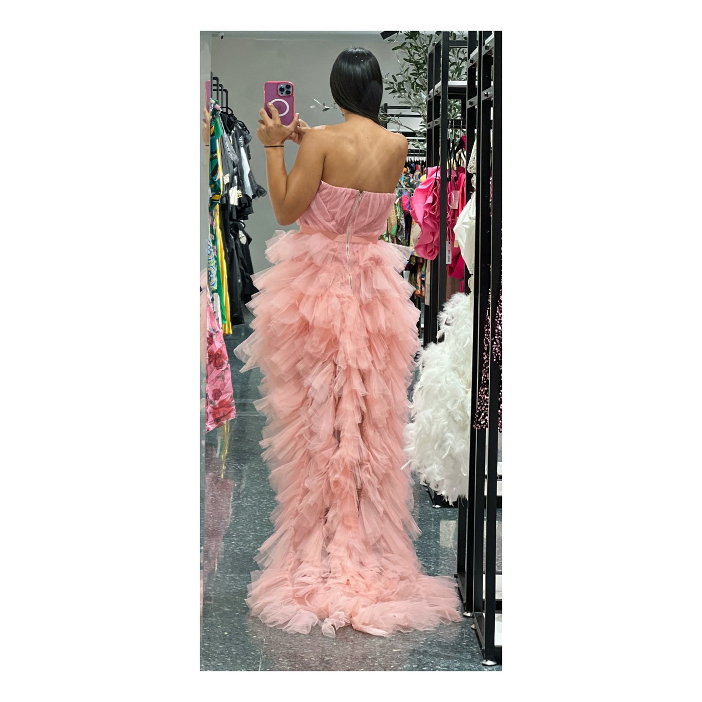 TULLE LAYERS MESH DRESS