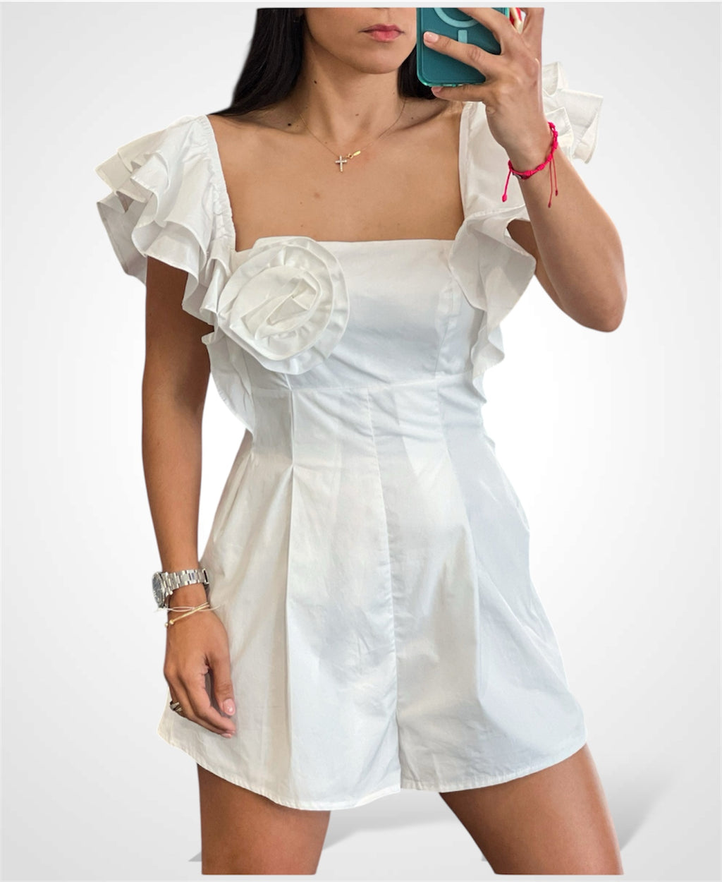 DOUBLE LAYERED SLVS ROMPER