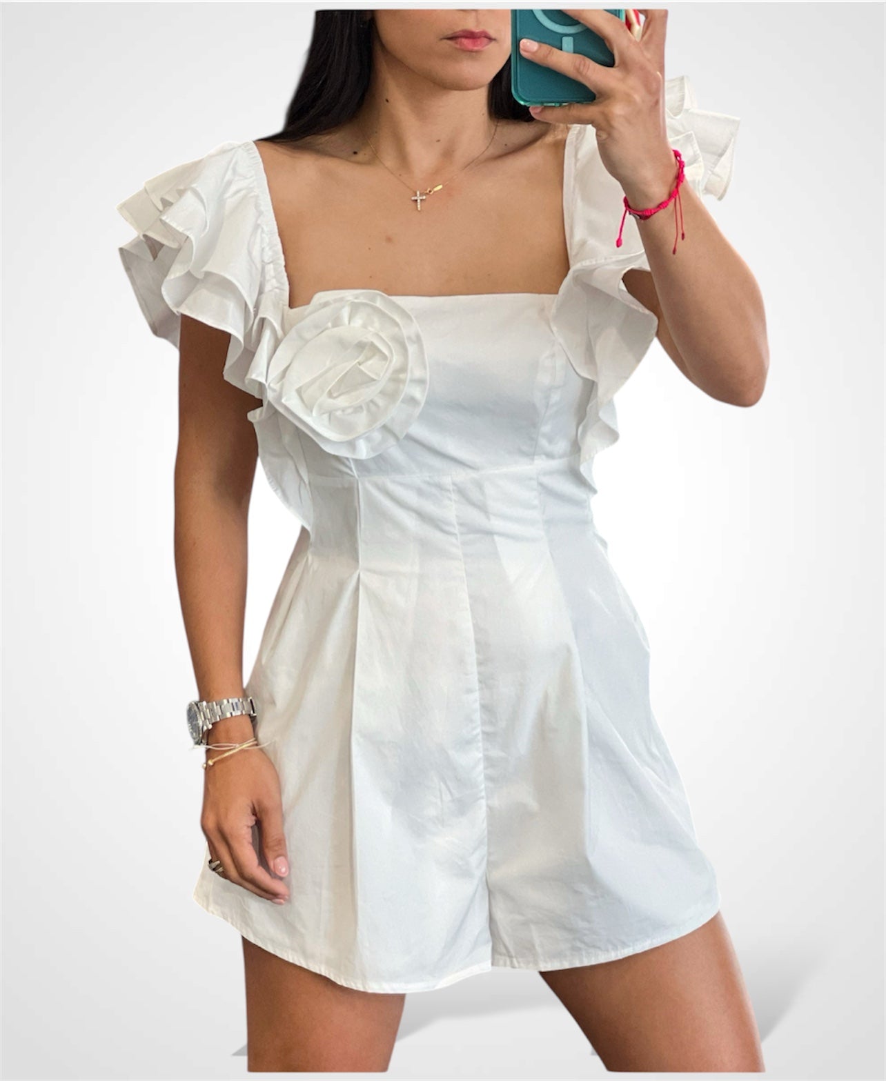 DOUBLE LAYERED SLVS ROMPER