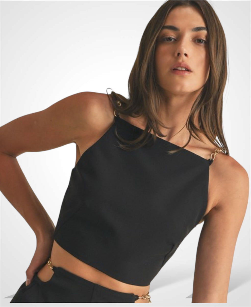 Chain detail Crop top