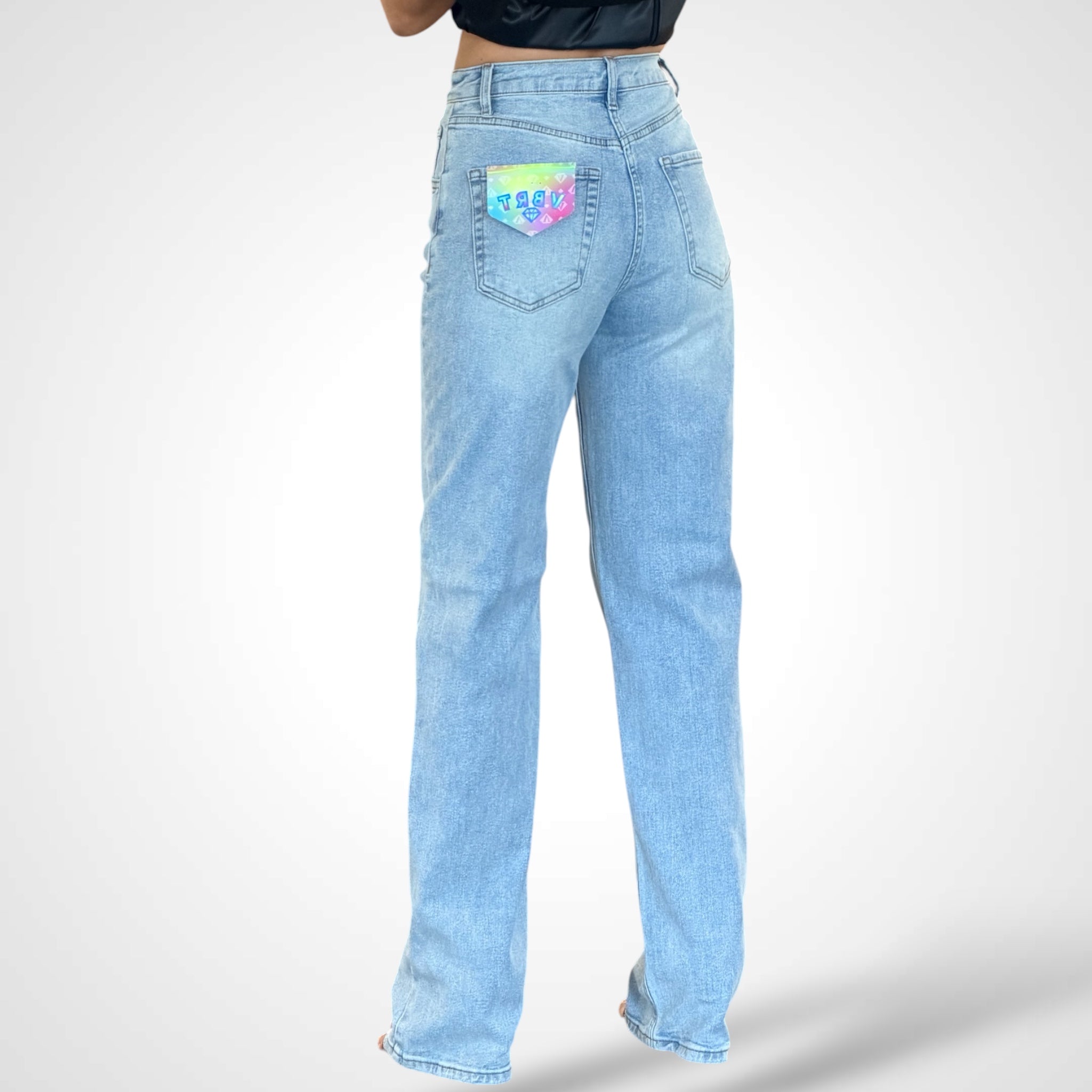 Vibrant High-Rise Baggy Jeans-2