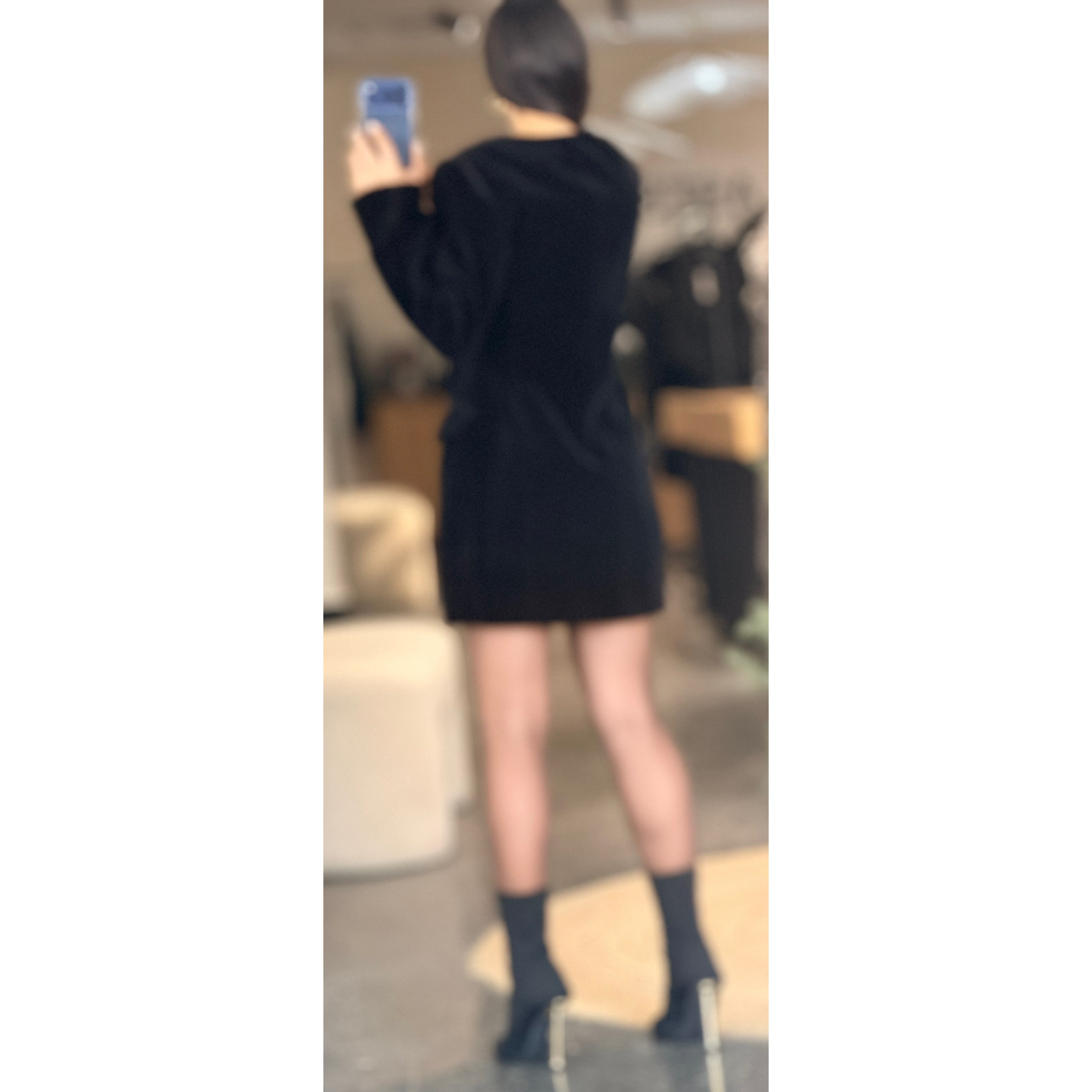 Velvet Blazer Dress•-3