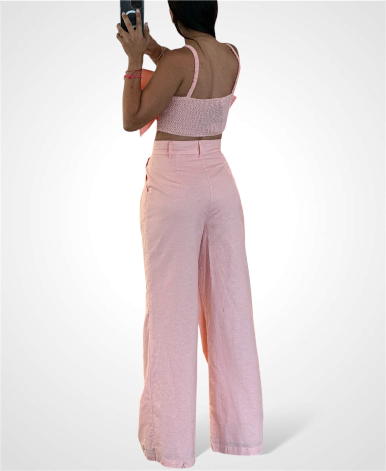 Blush Bow Crop Top•-3