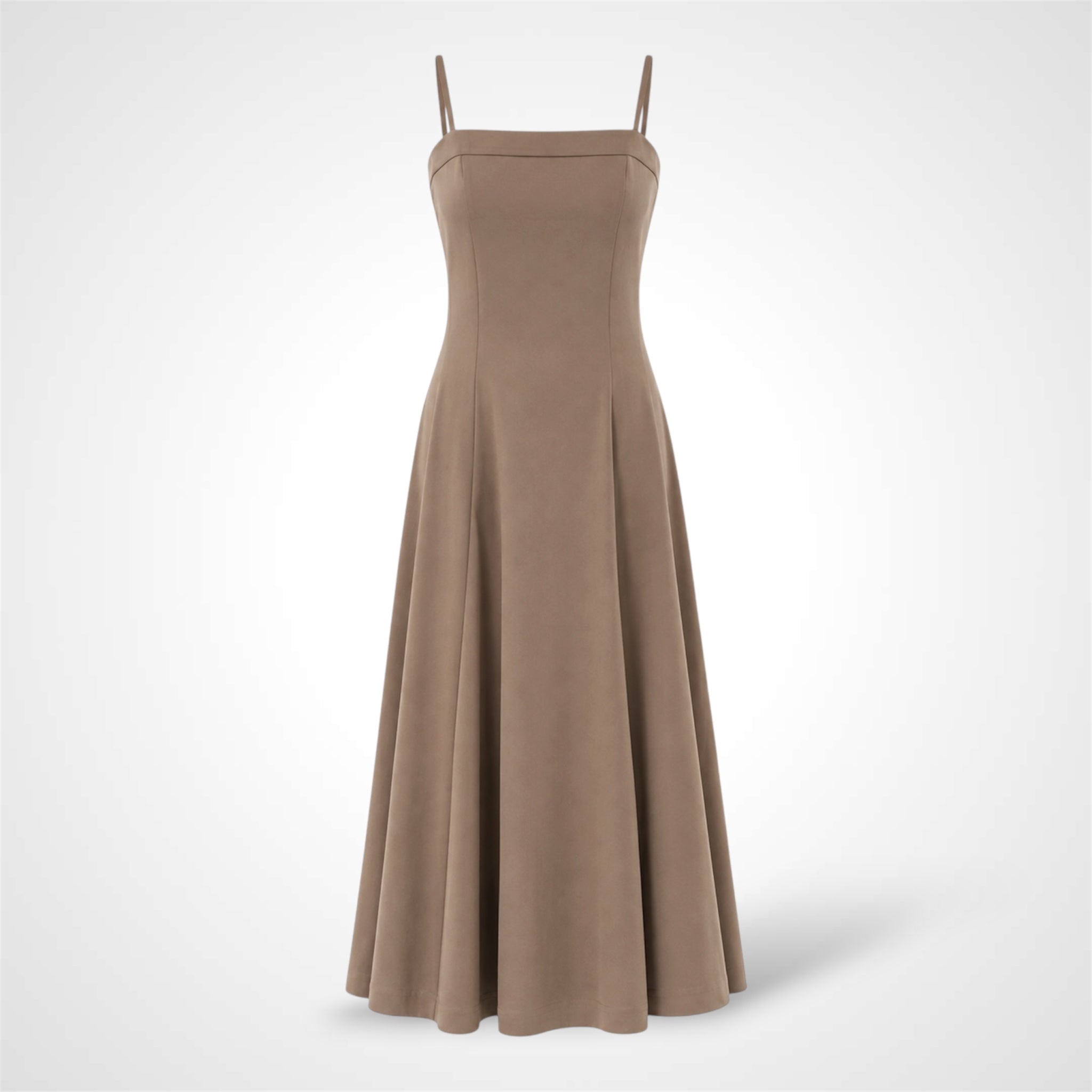 Solid Midi Dress-2