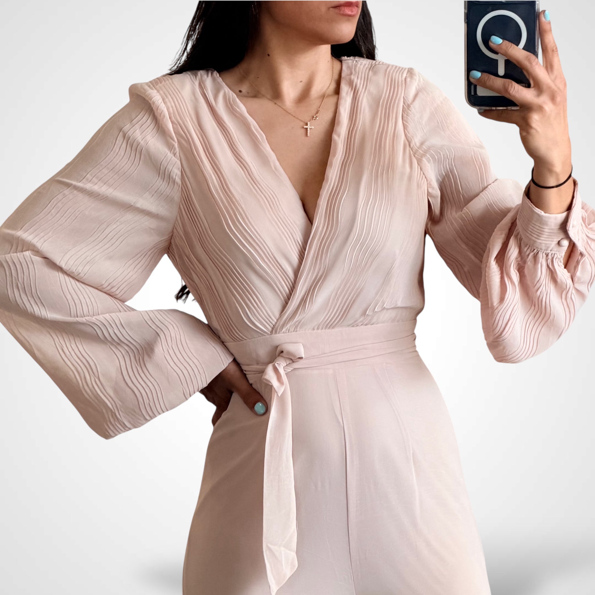 Surplice Jumpsuit•-2