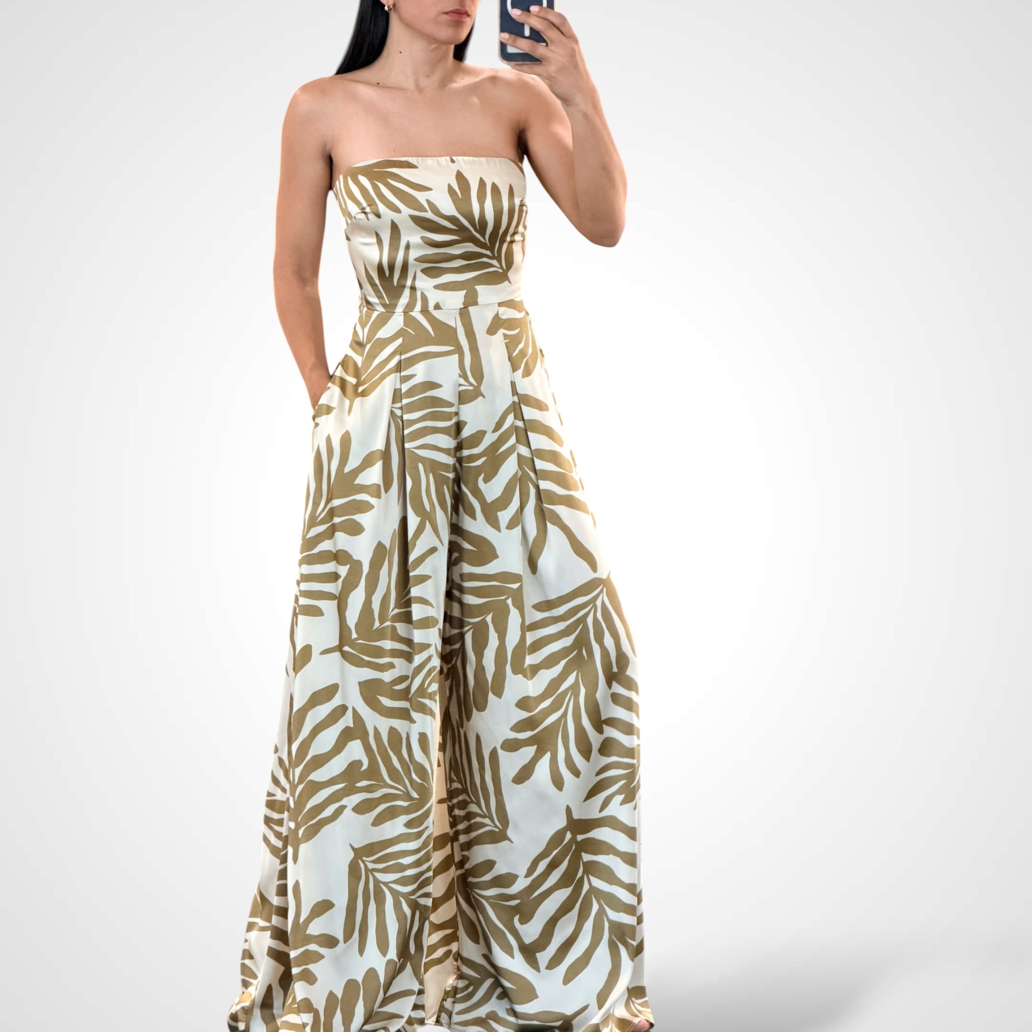 Tube Tie Back Chest Jumpsuit
