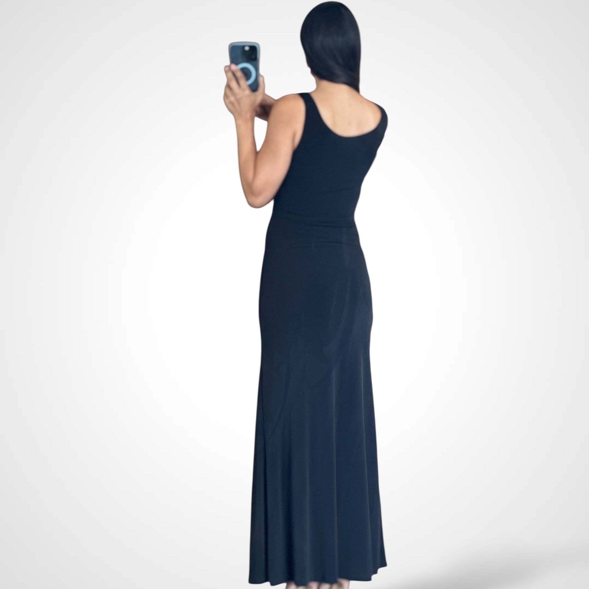 Crop Top Maxi Dress•-3
