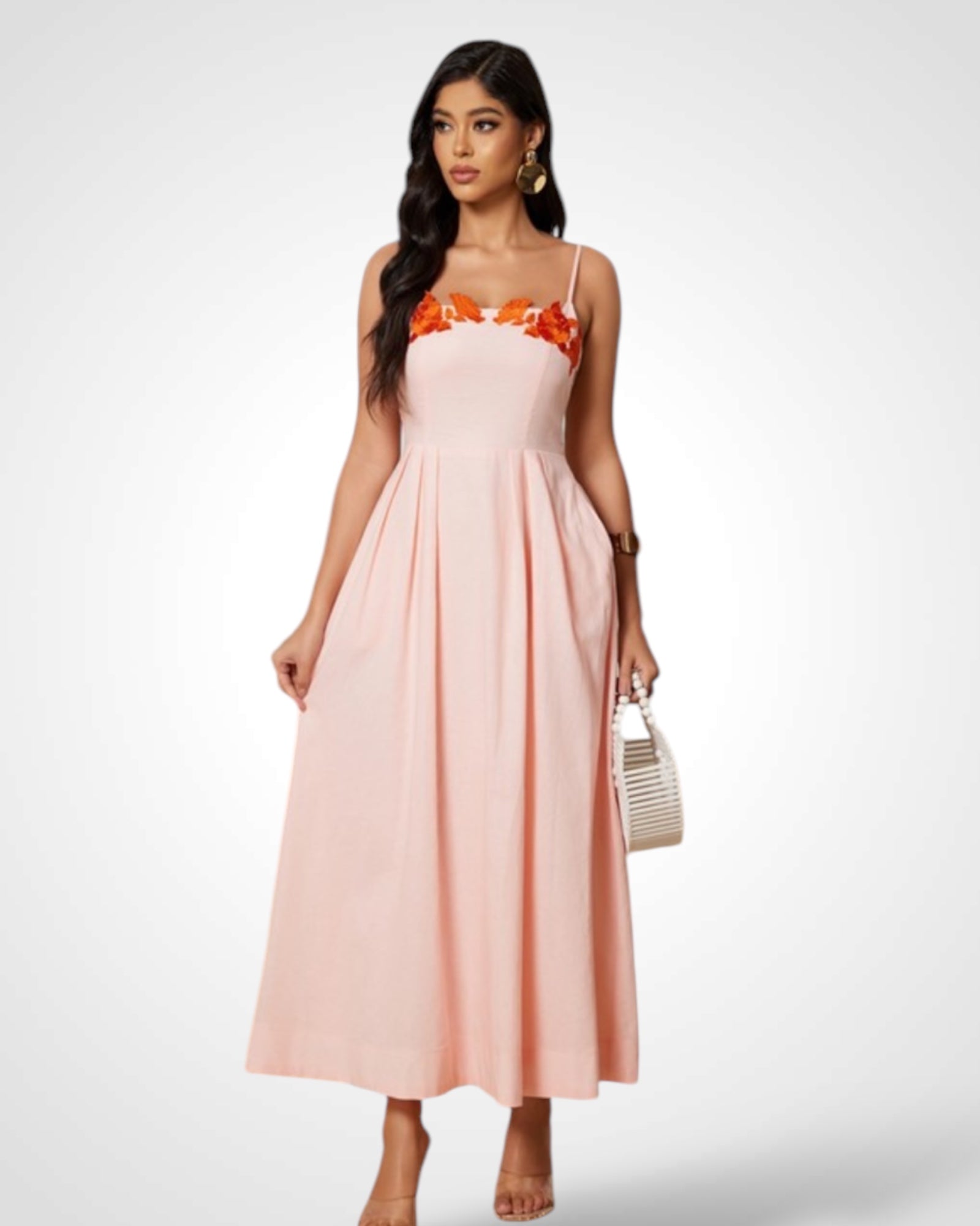 Solid Color Mid Dress-3