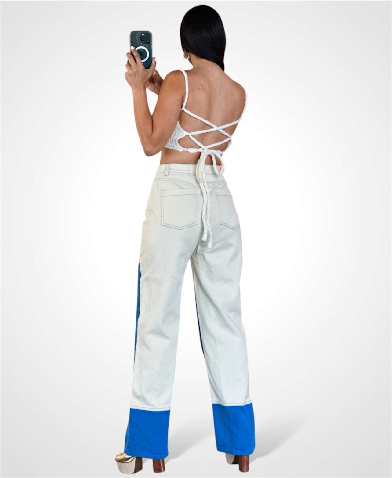 Color Block Jeans•-3