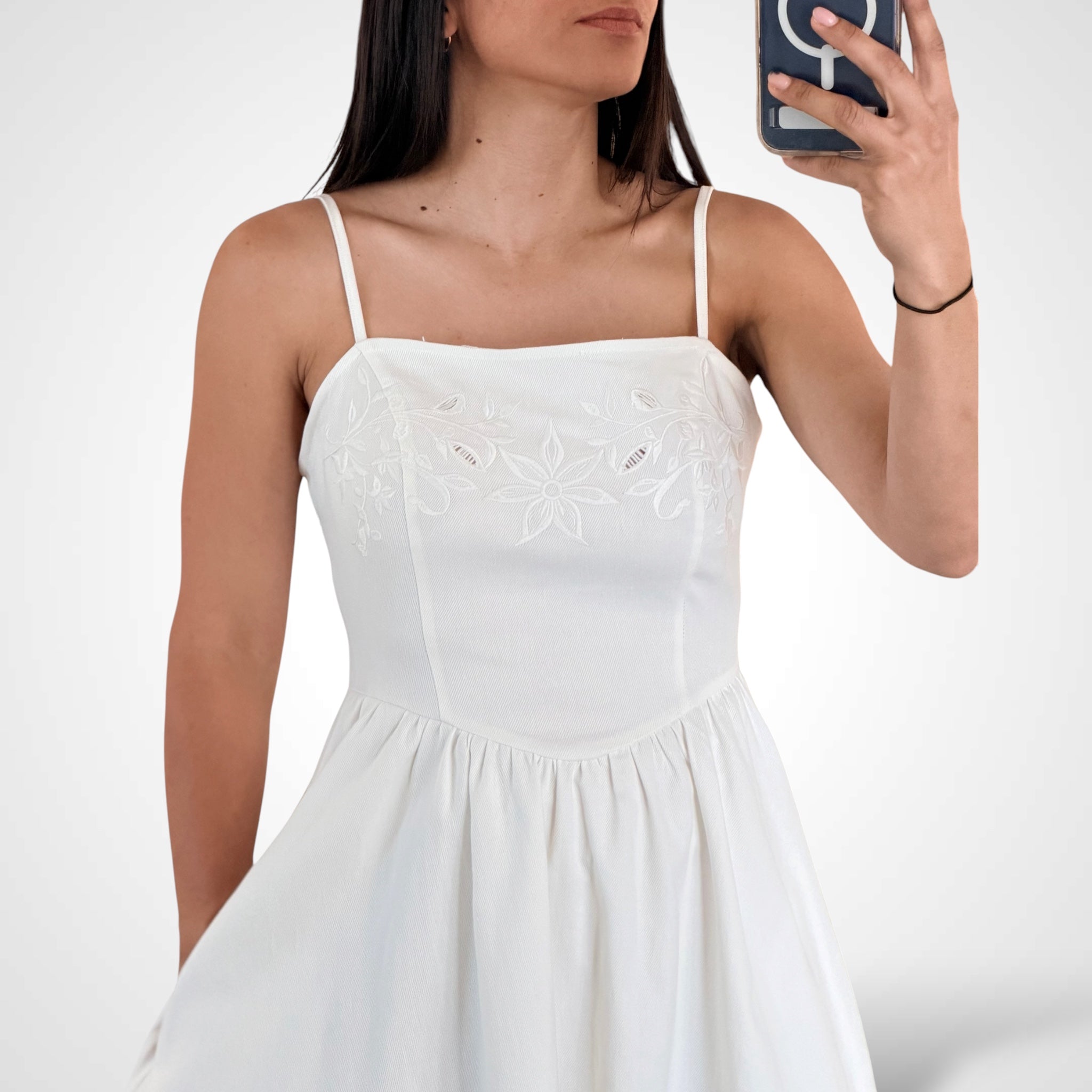 Solid Woven Midi Dress•-2