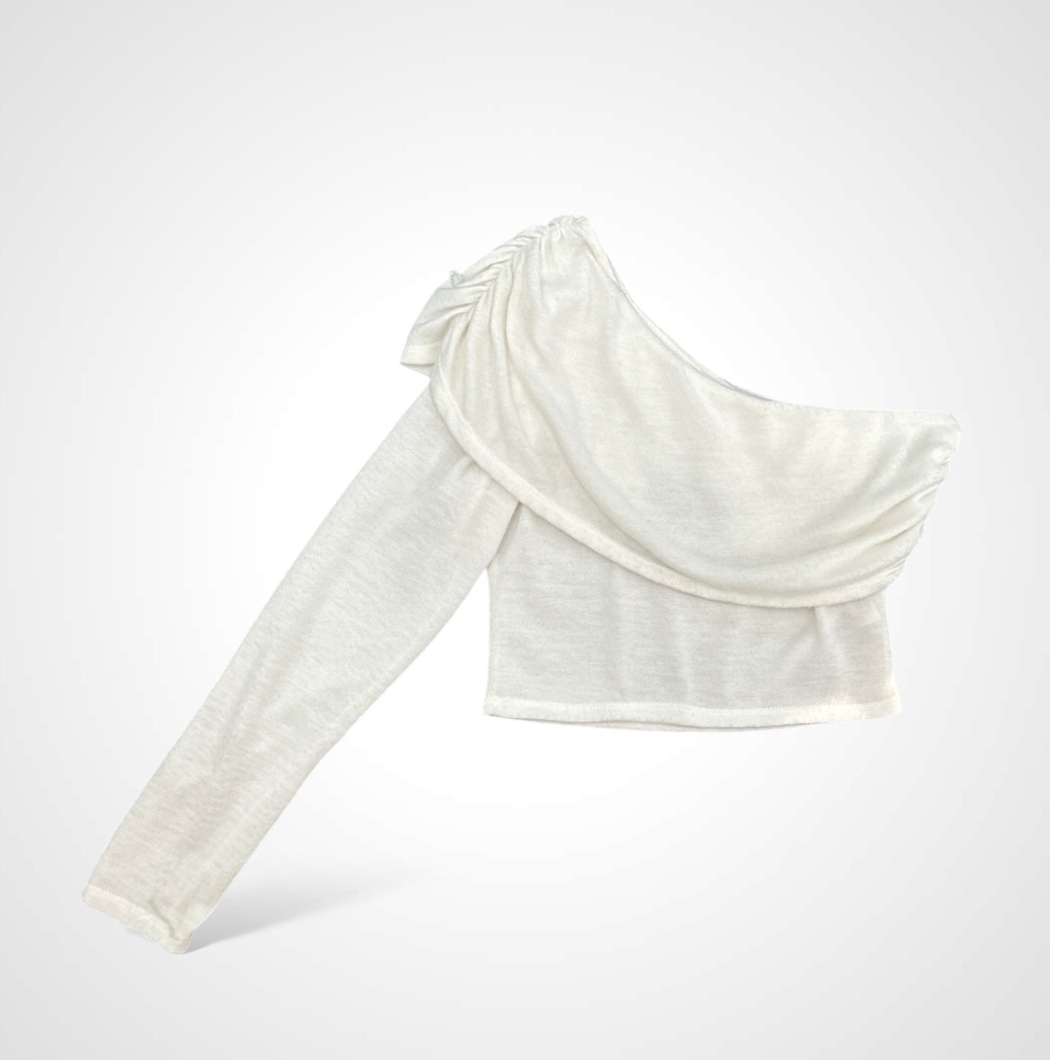 Wool One Shoulder Crop