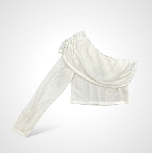 Wool One Shoulder Crop