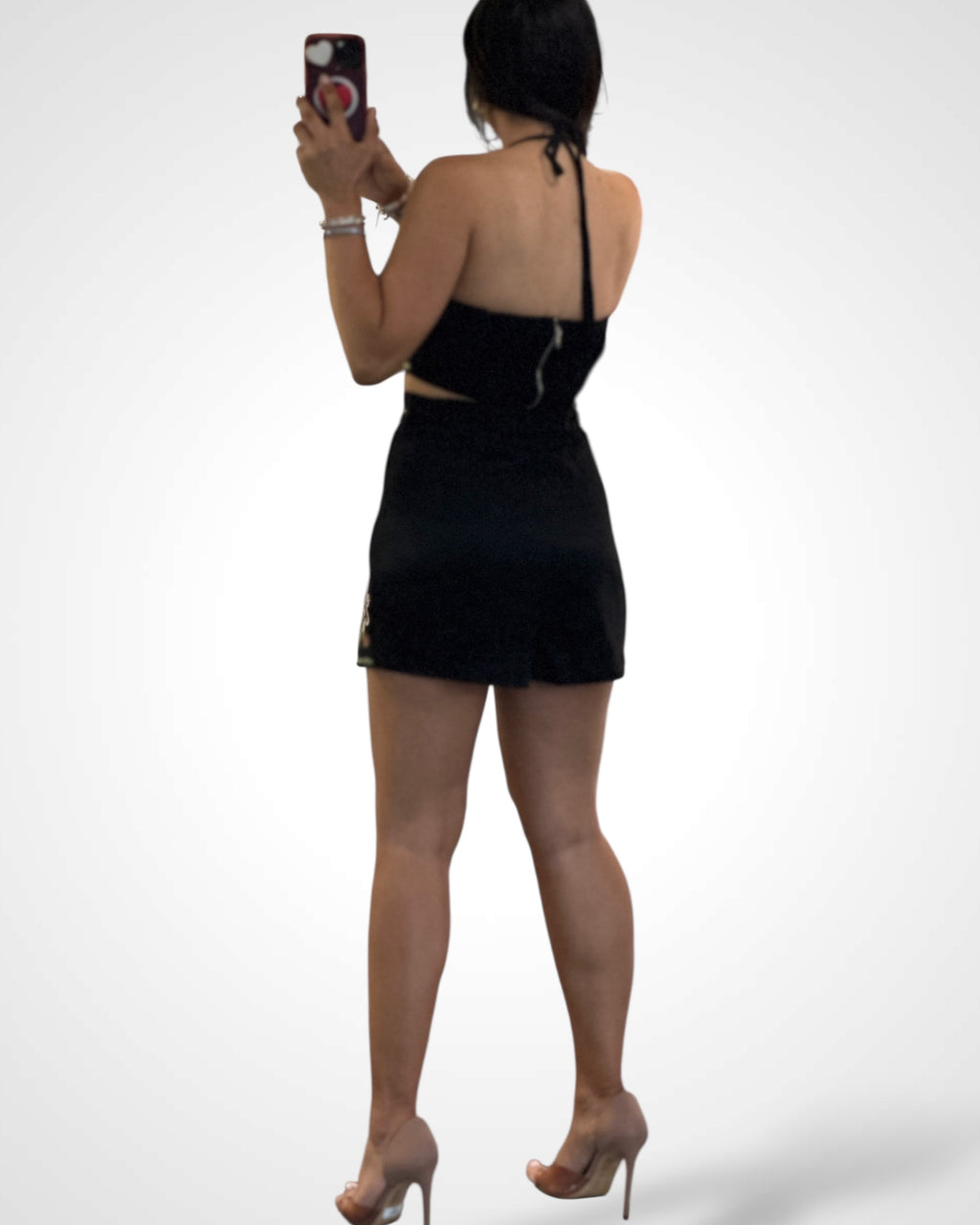 SJQ-Embroiderd Top And Short Set