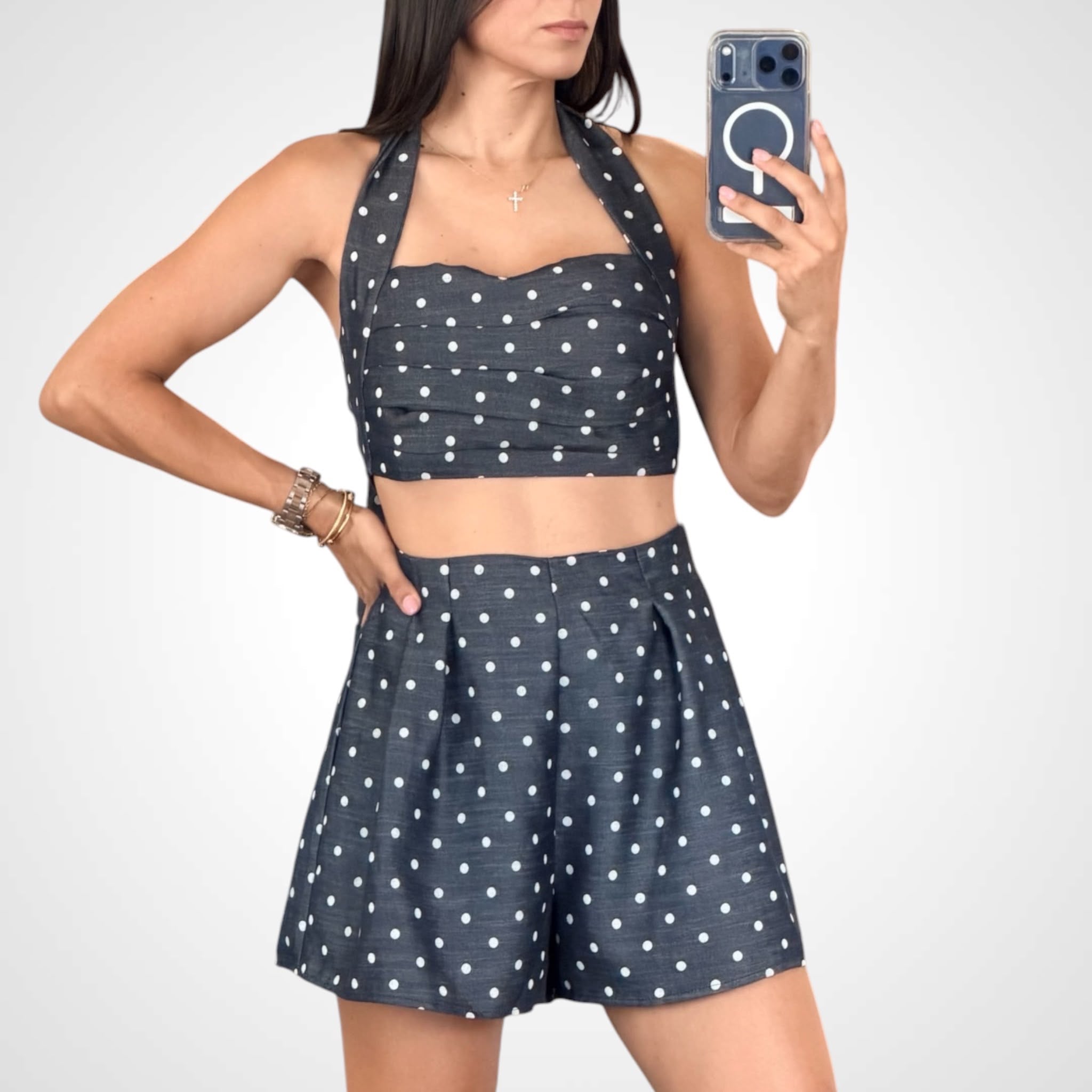 Denim Polka Dot-2