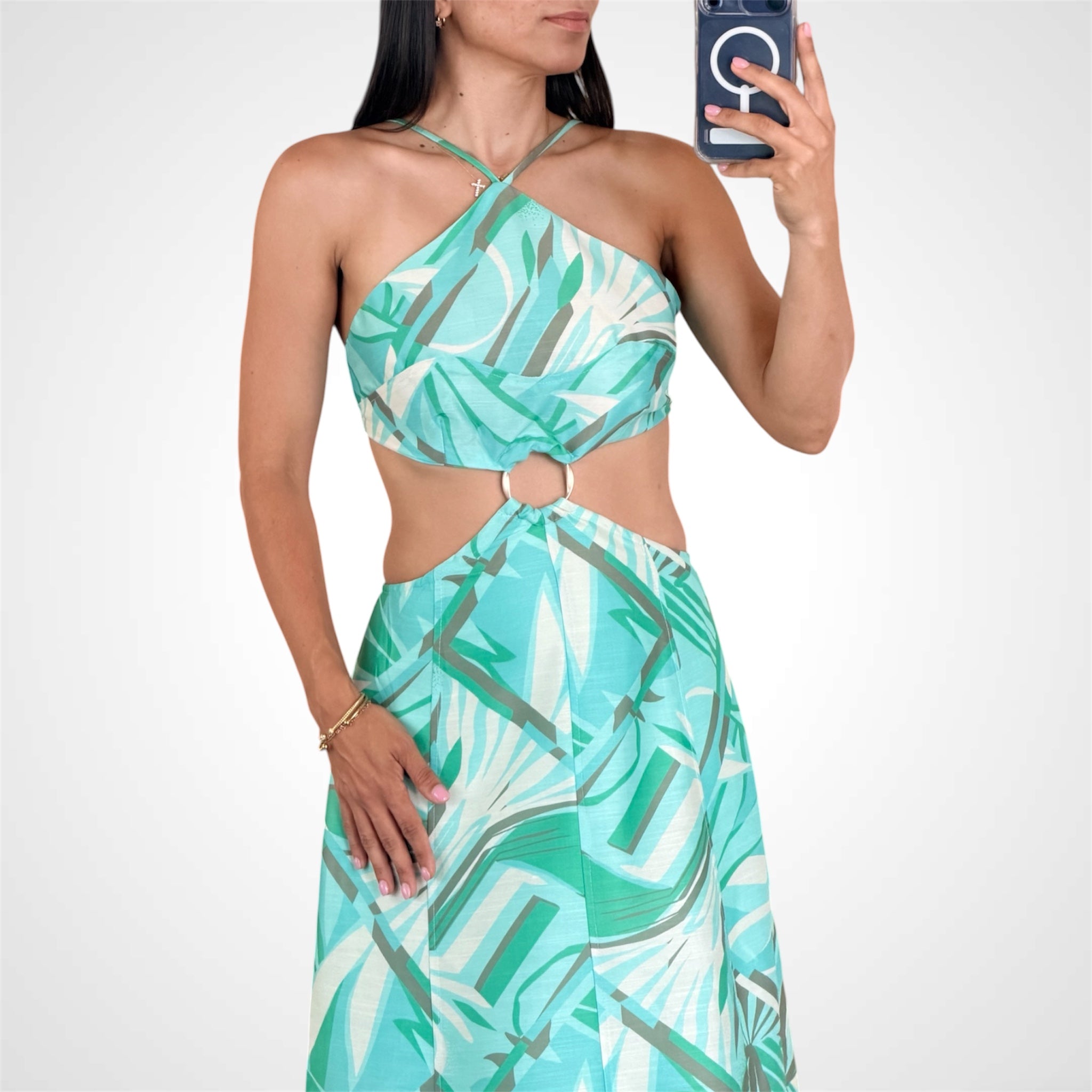 Abstract Maxi Dress-2