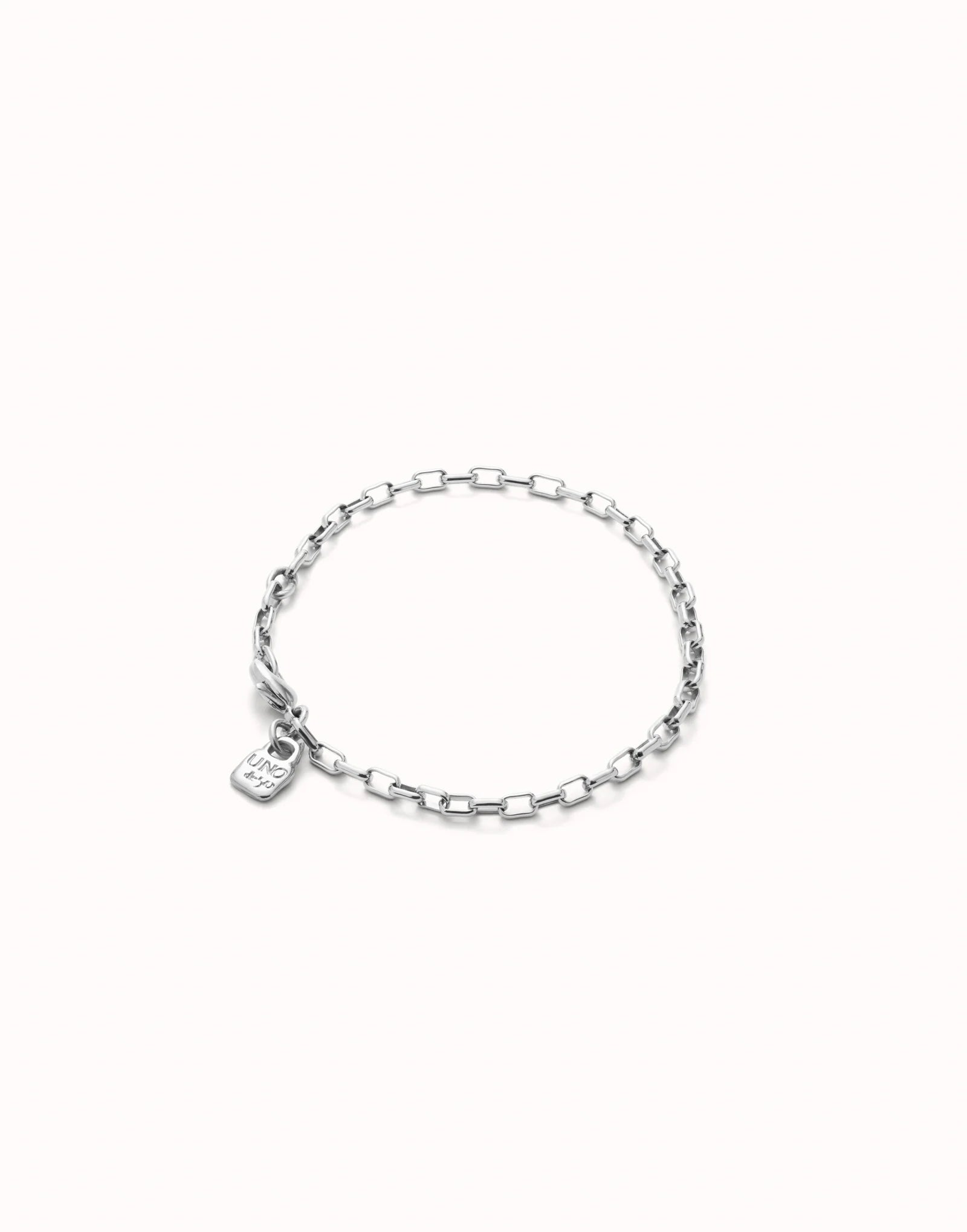 Uno de 50 Sterling silver-plated bracelet with mid-sized links•-1
