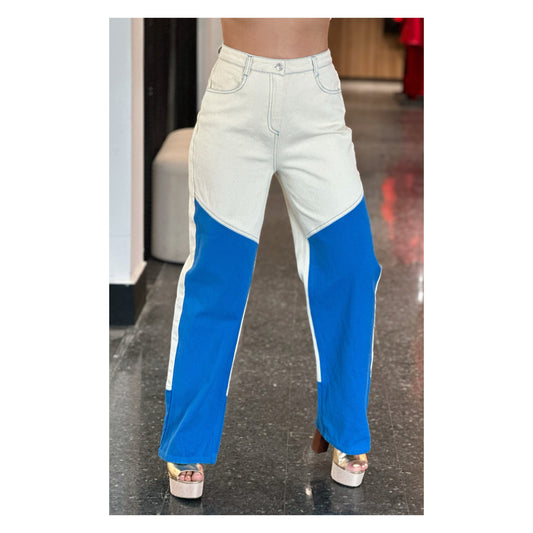 SJ - Color Block Jeans