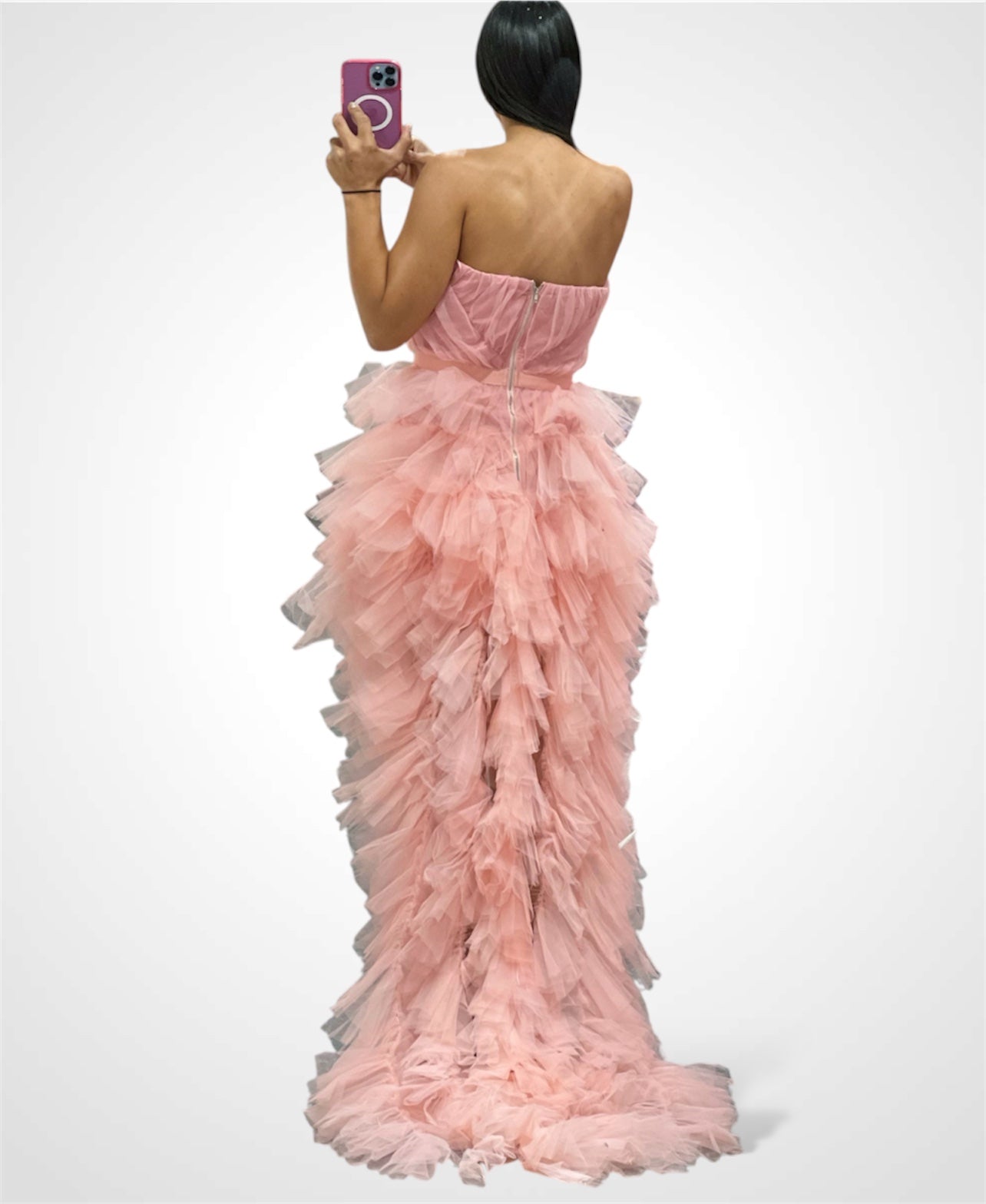 TULLE LAYERS MESH DRESS•-3