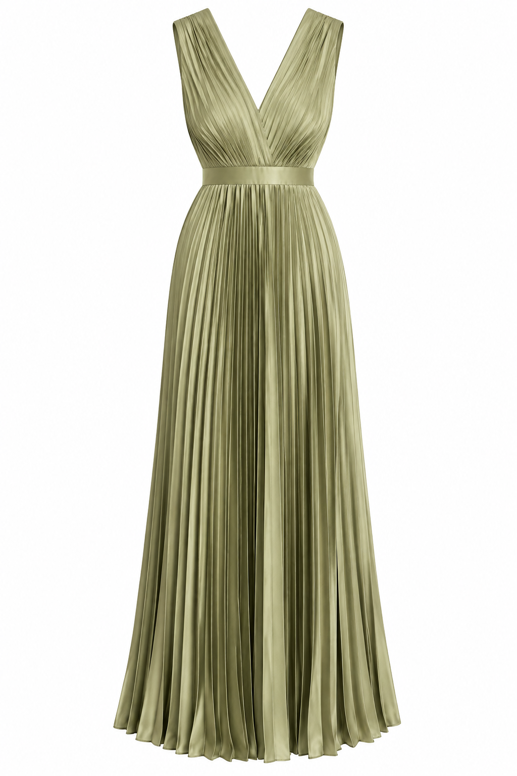 Olive Elegance Maxi Dress-4