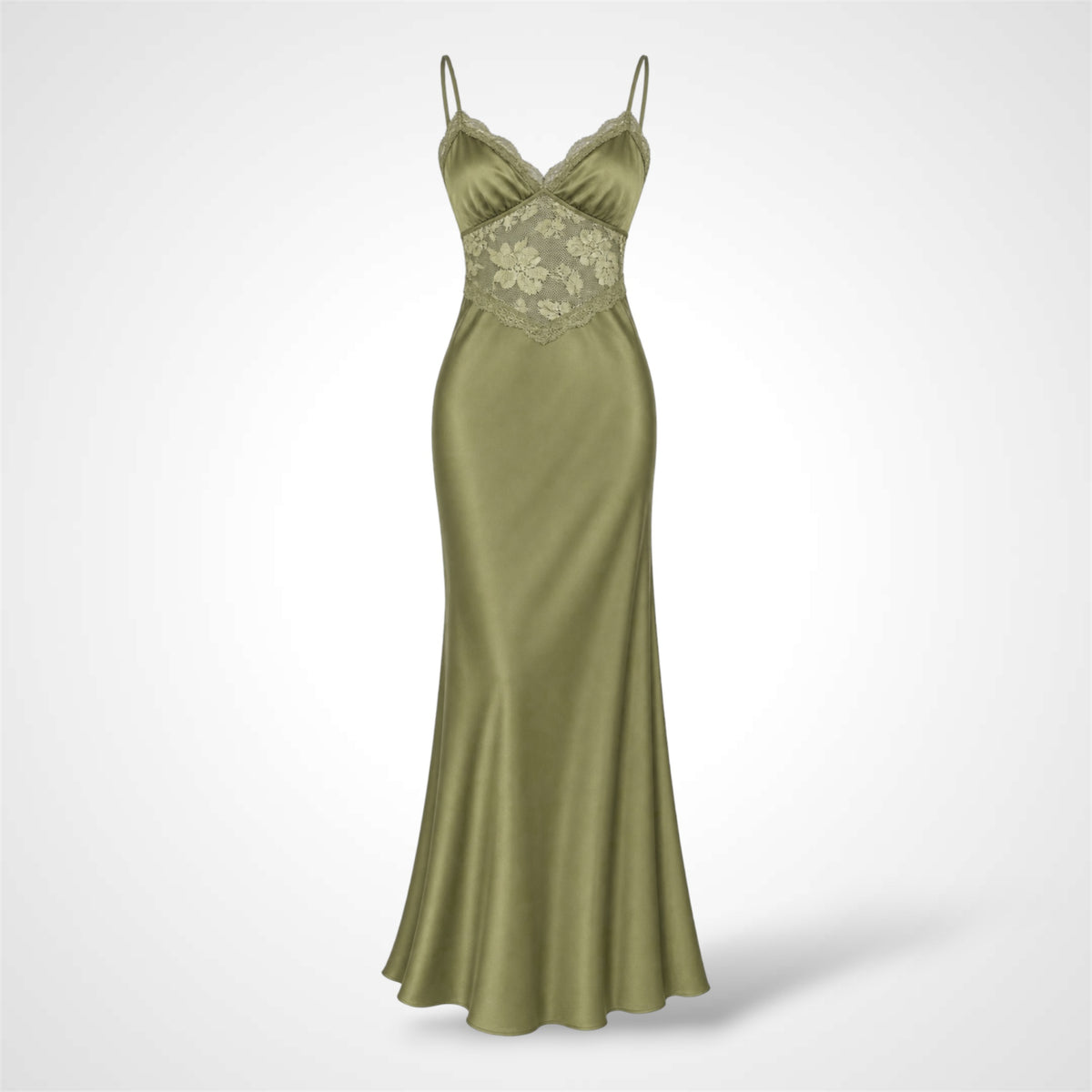 Olive Allure Maxi Dress-4