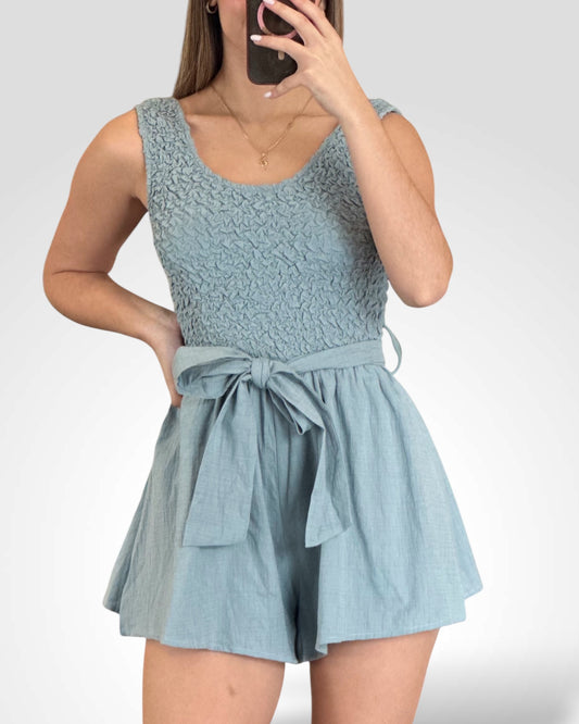 Smocking Top Romper