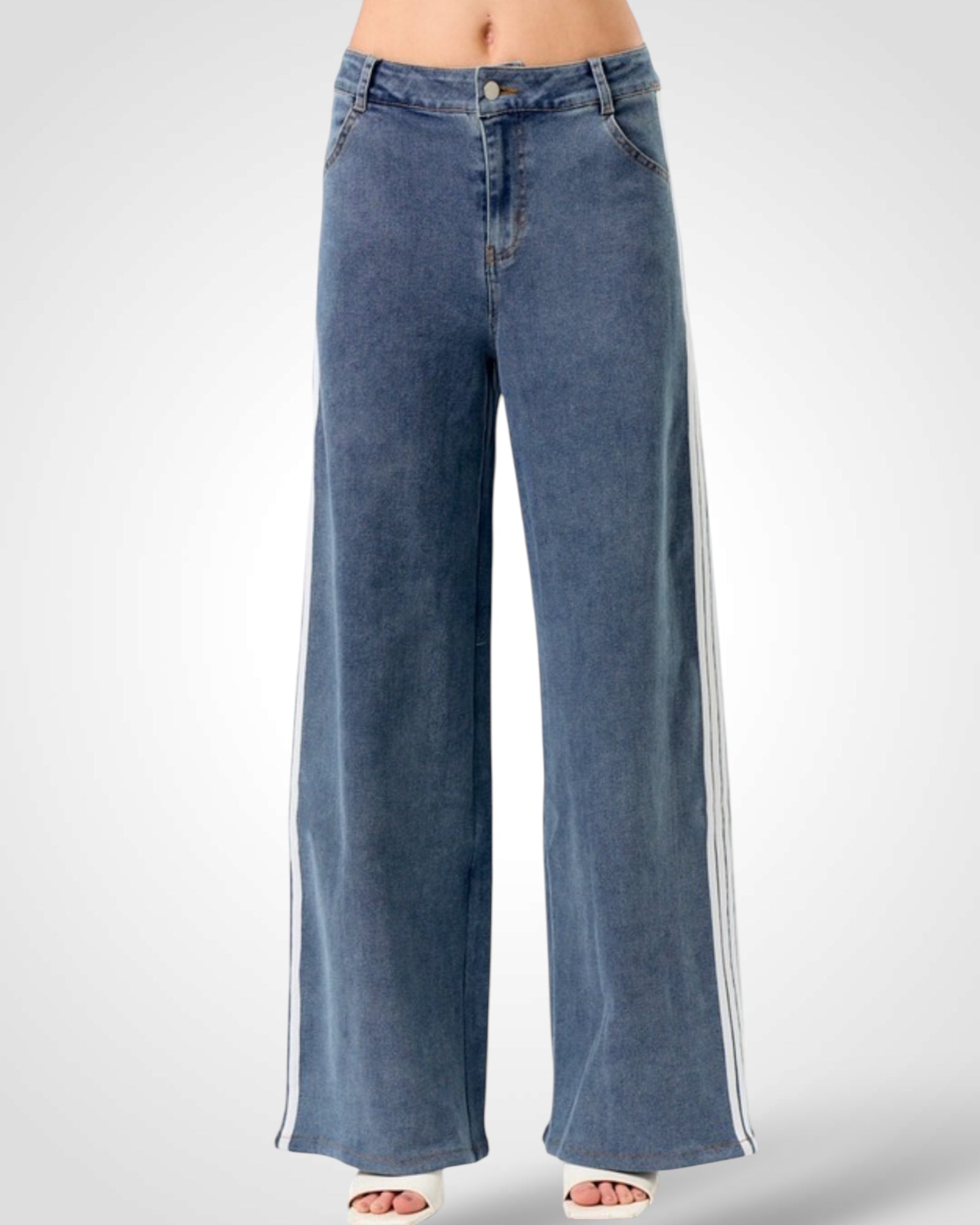 SIDE STRIPE DENIM PANT-4